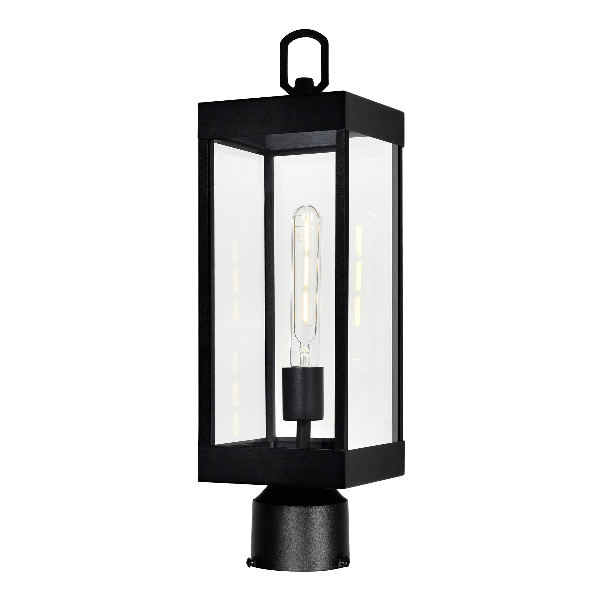Windsor Outdoor Lantern Heads Black 1 Light