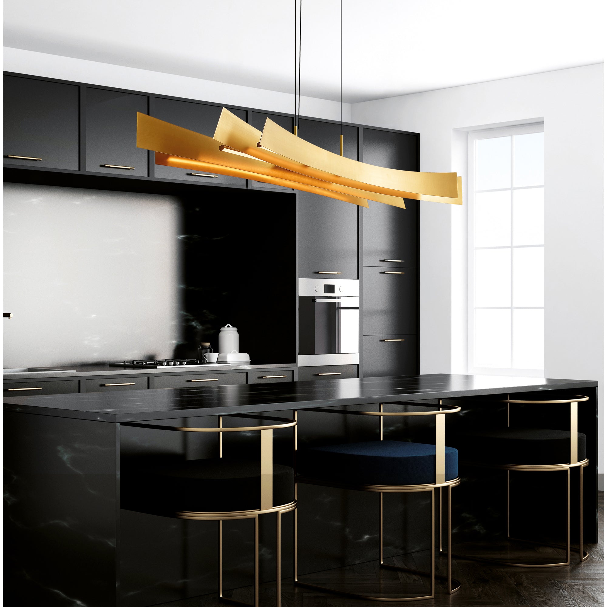 Candora Chandeliers 27 Watts Brass Finish