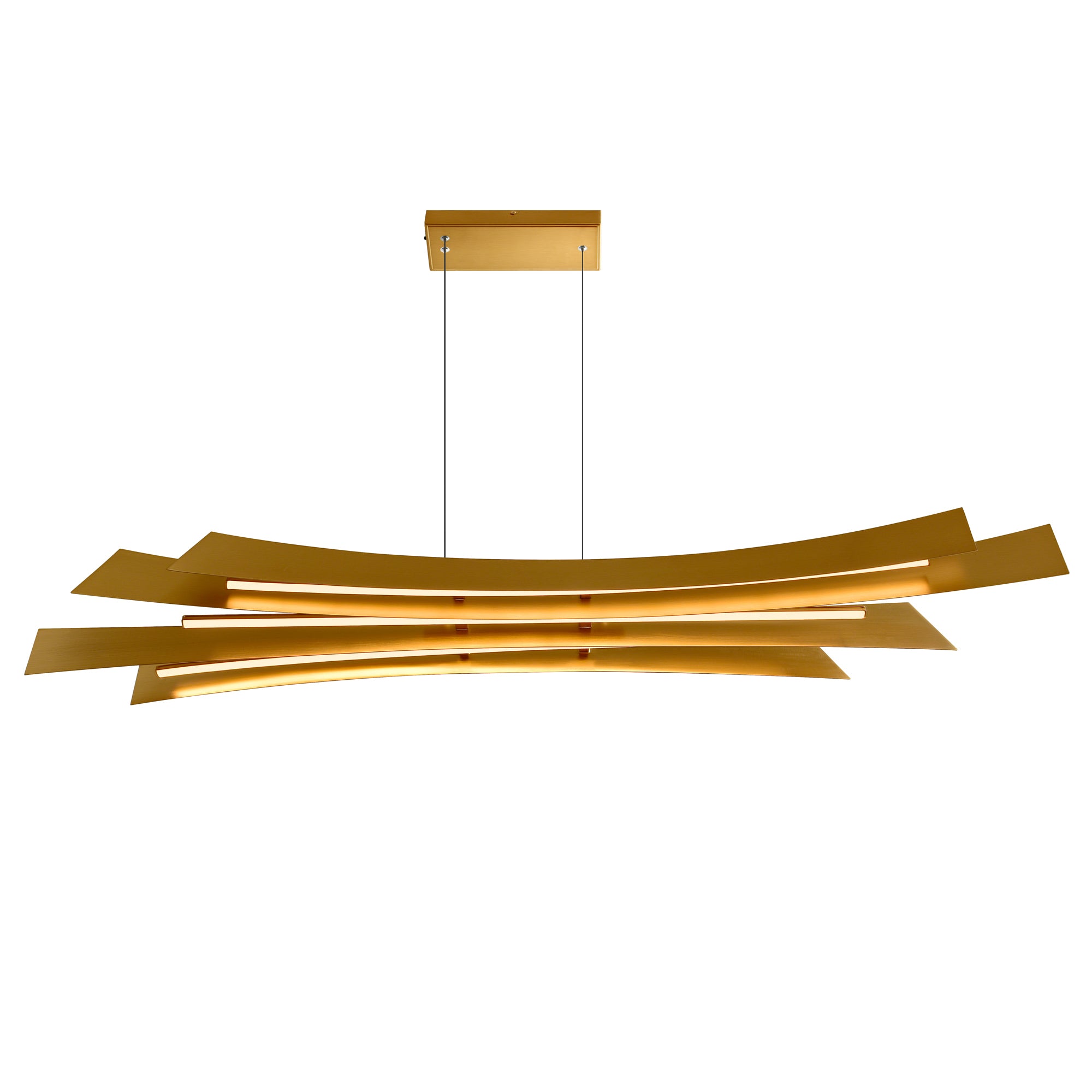 Candora Chandeliers 72in Brass Integrated LED