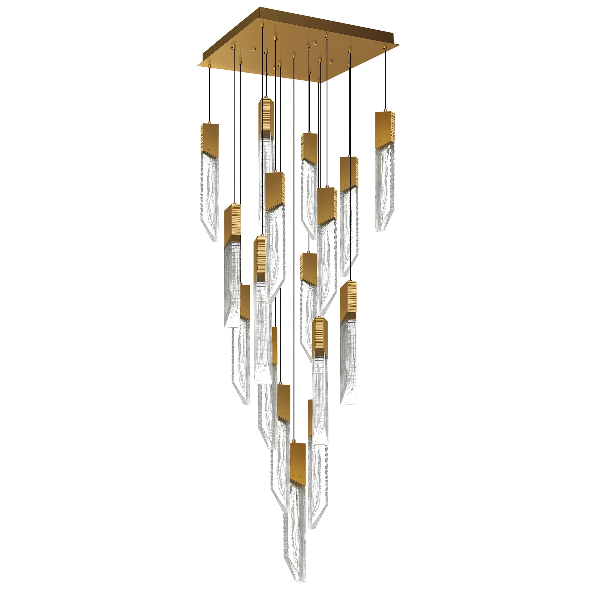 Petra Chandeliers LED Brass 24in
