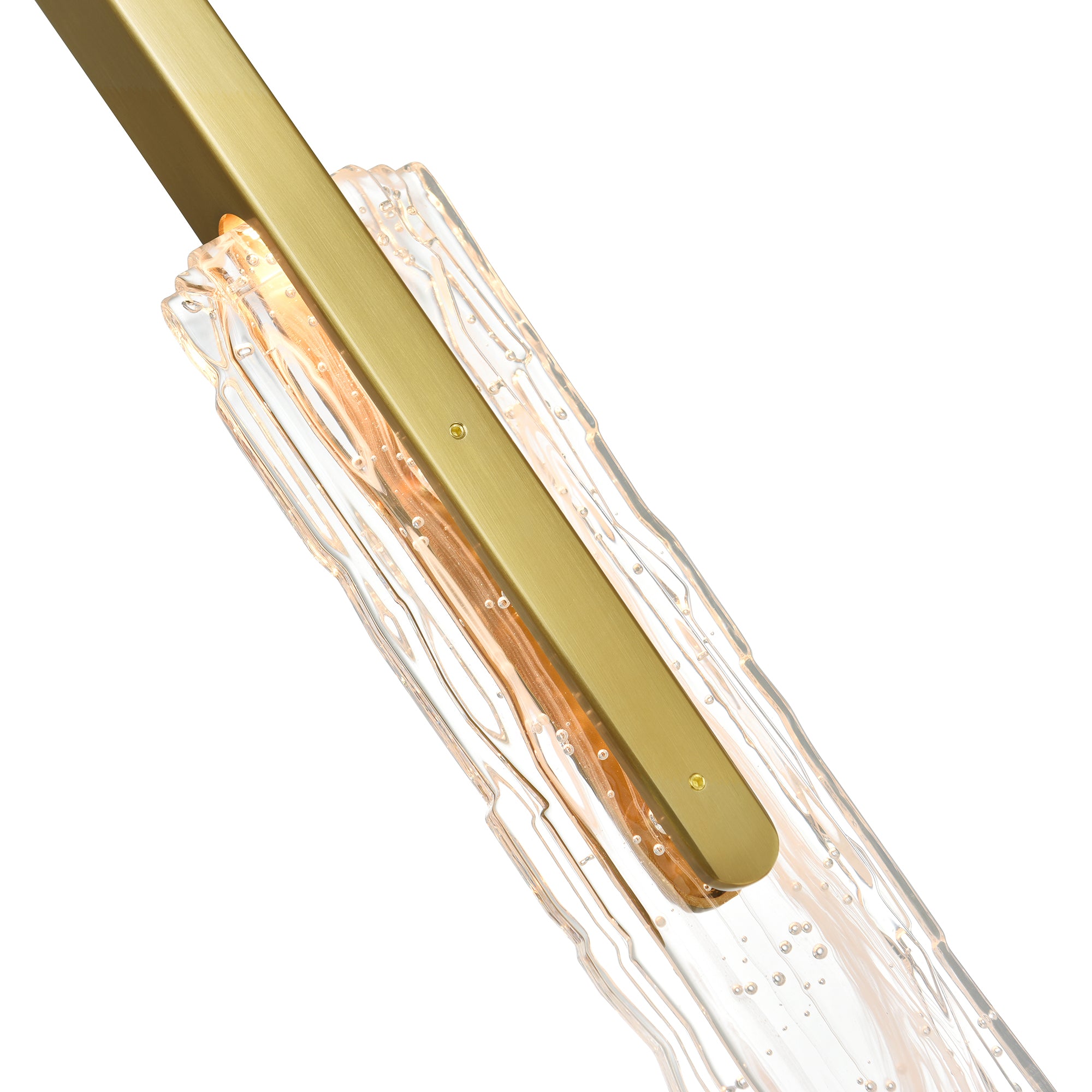 Curva Chandeliers Brass 22in LED Five Lights