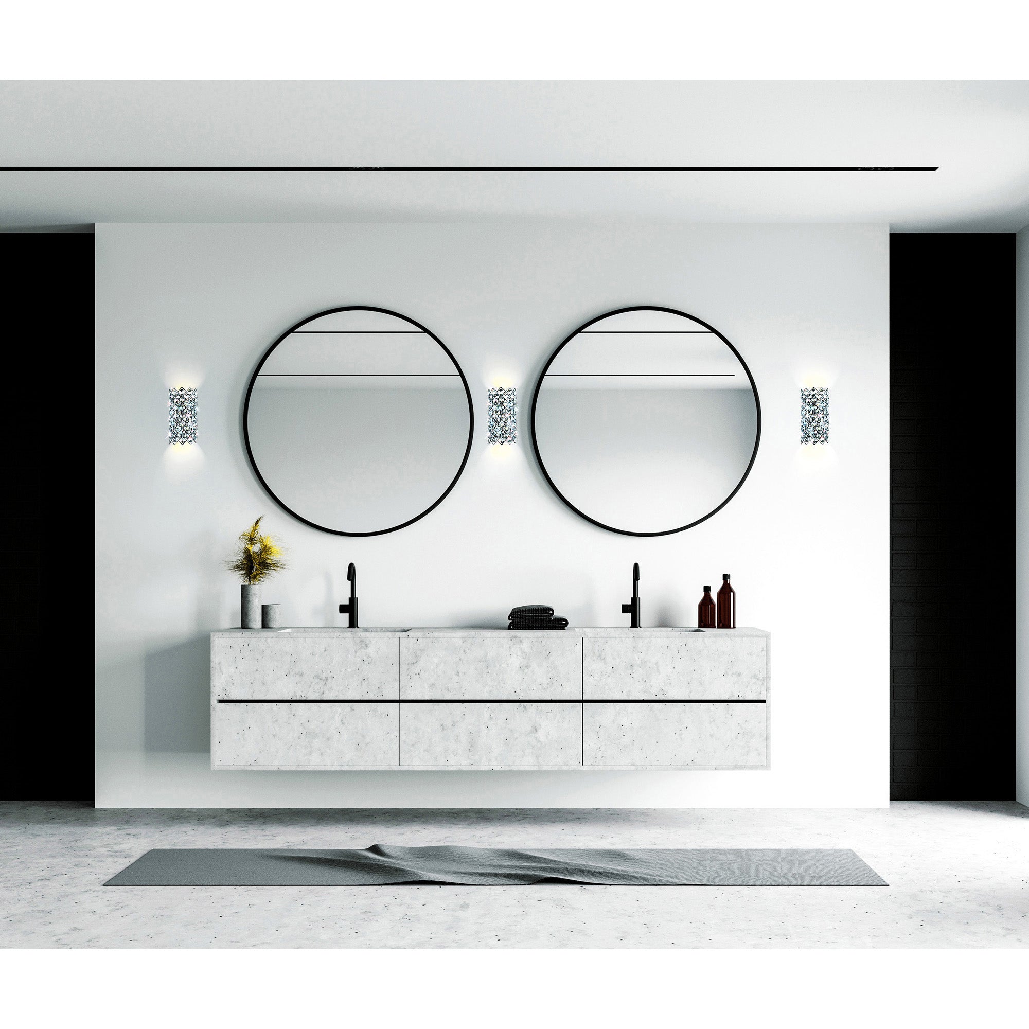 Chique 4 Light Chrome Wall Sconce