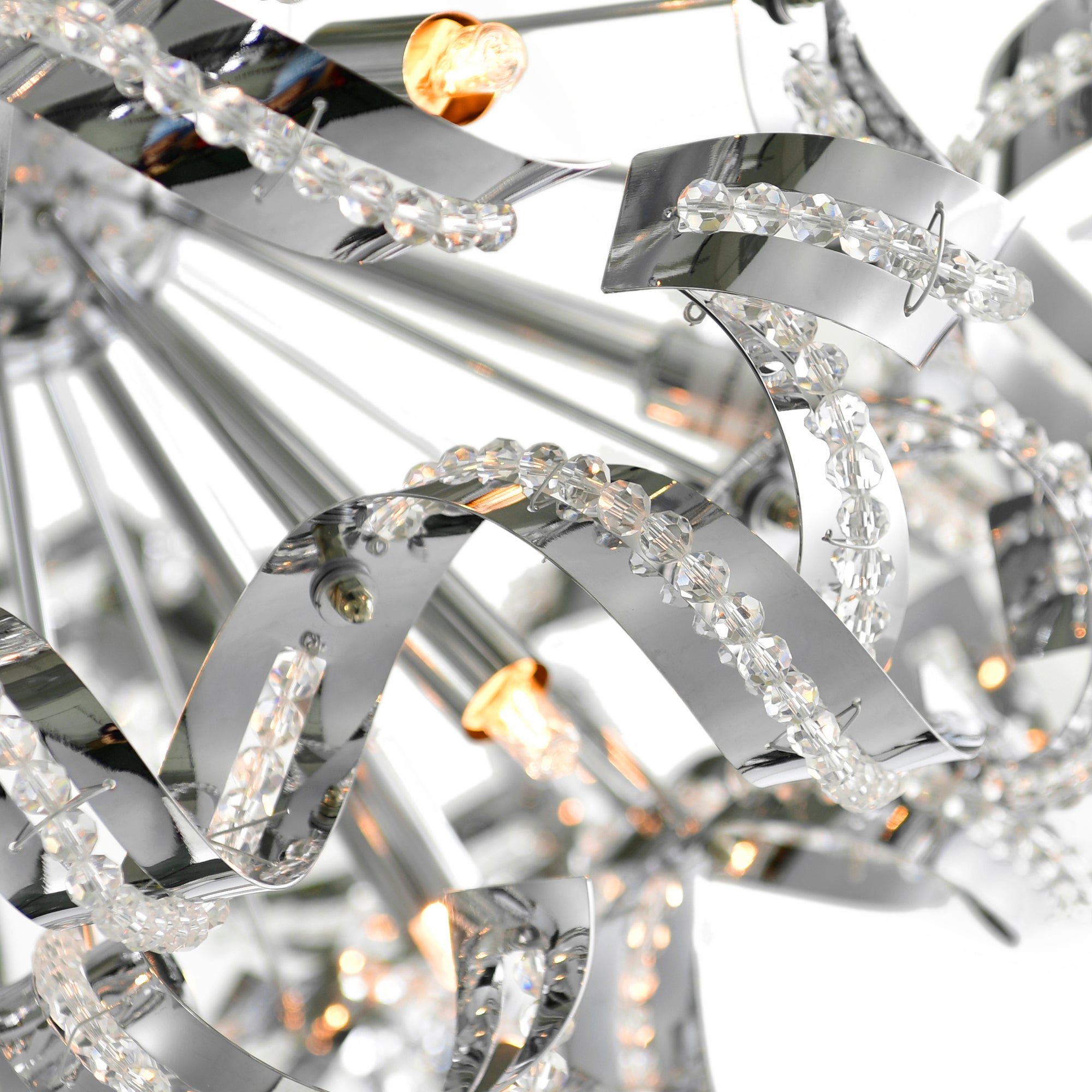 Swivel 13 Light 22in Chrome Flush Mount