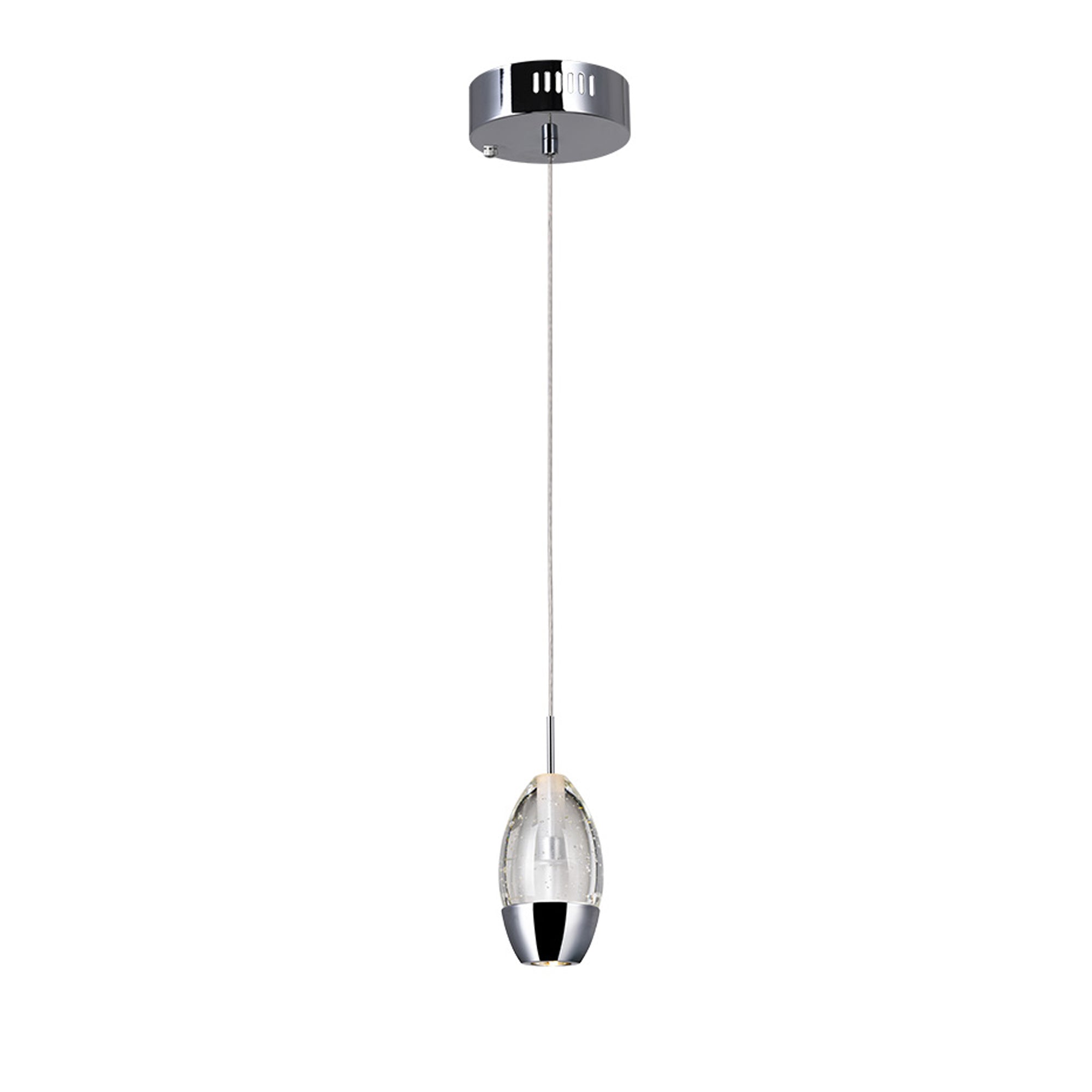 Perrier 1 Light Chrome Mini Pendant