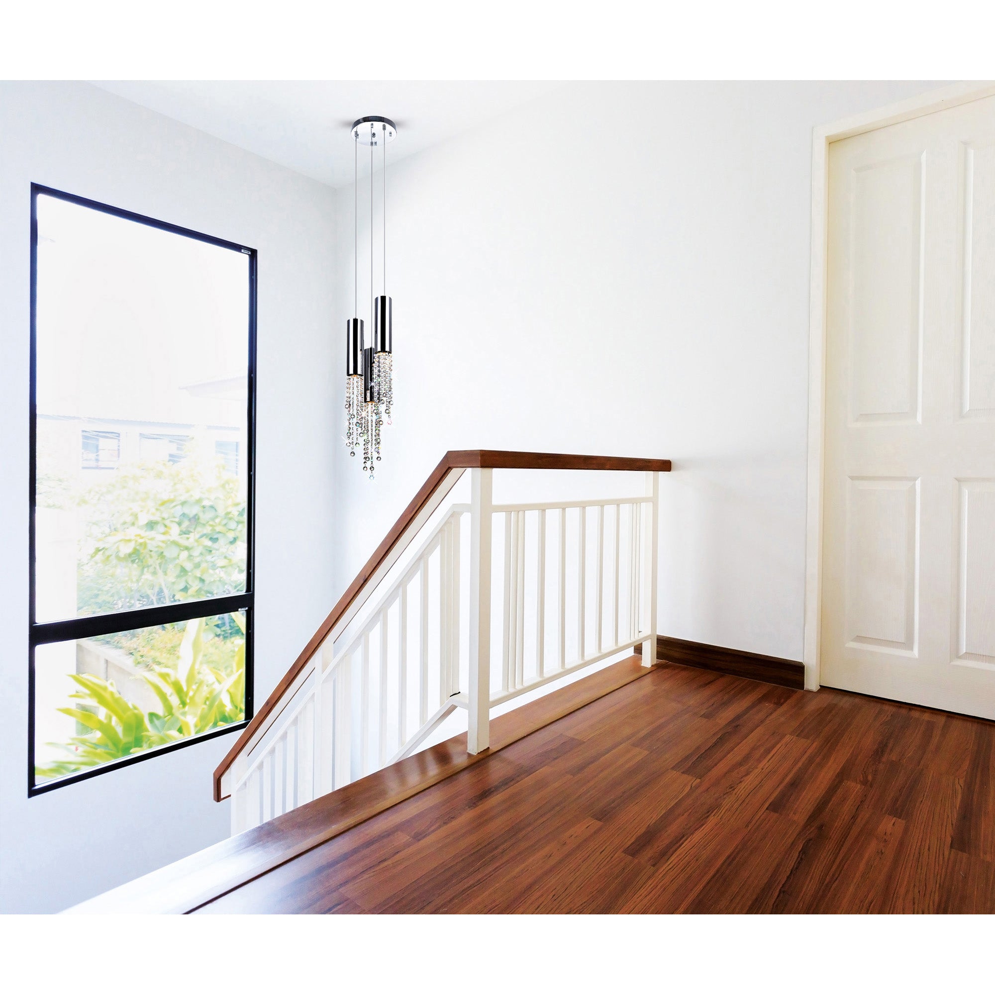 Extended 3 Light 10 Inch Chrome Mini Pendant