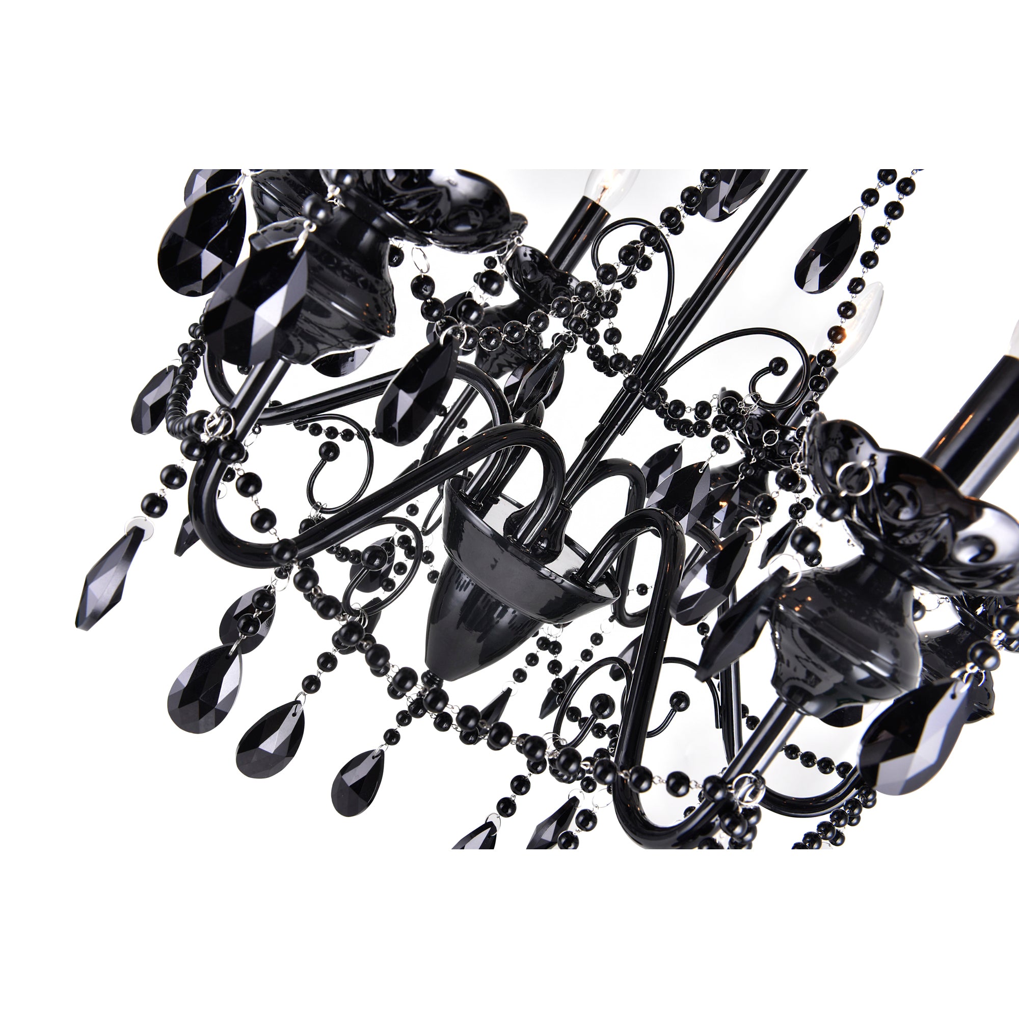 Keen Chandeliers 6 Black Finish