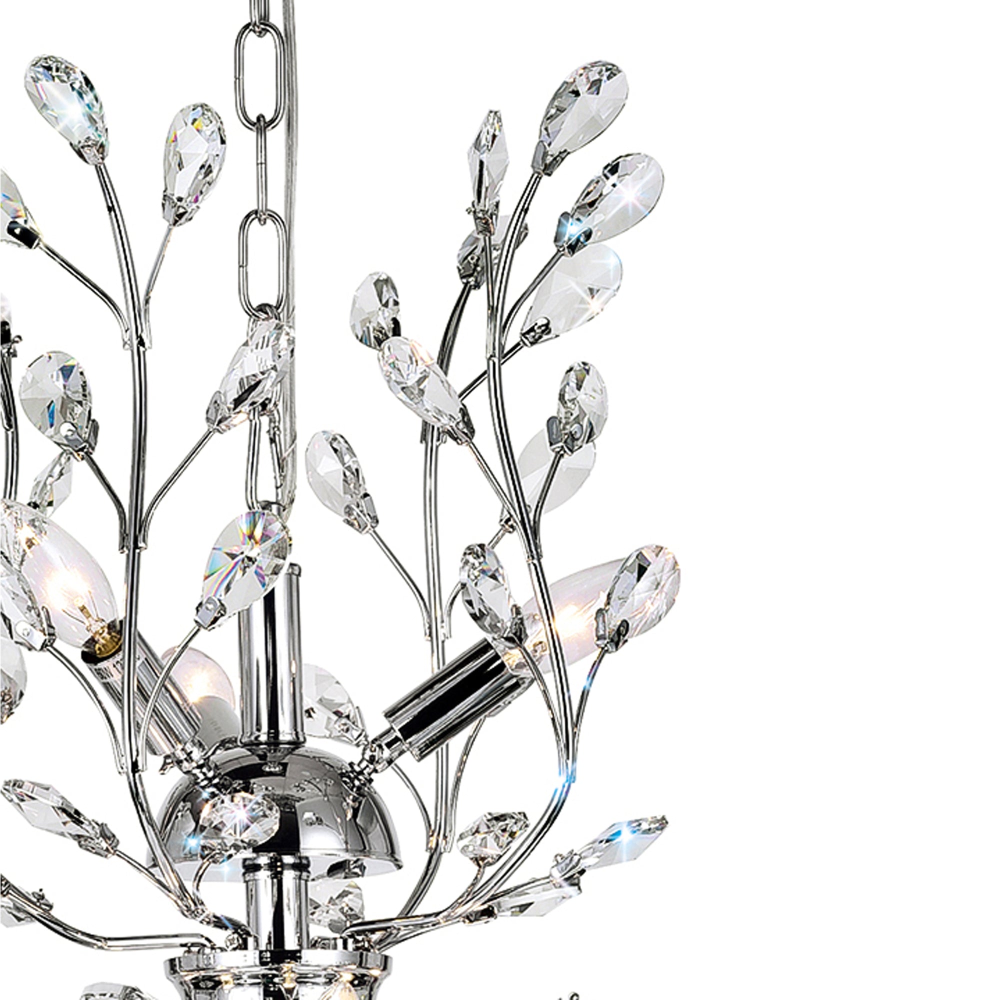Ivy Chandeliers 9 Light Chrome Crystal