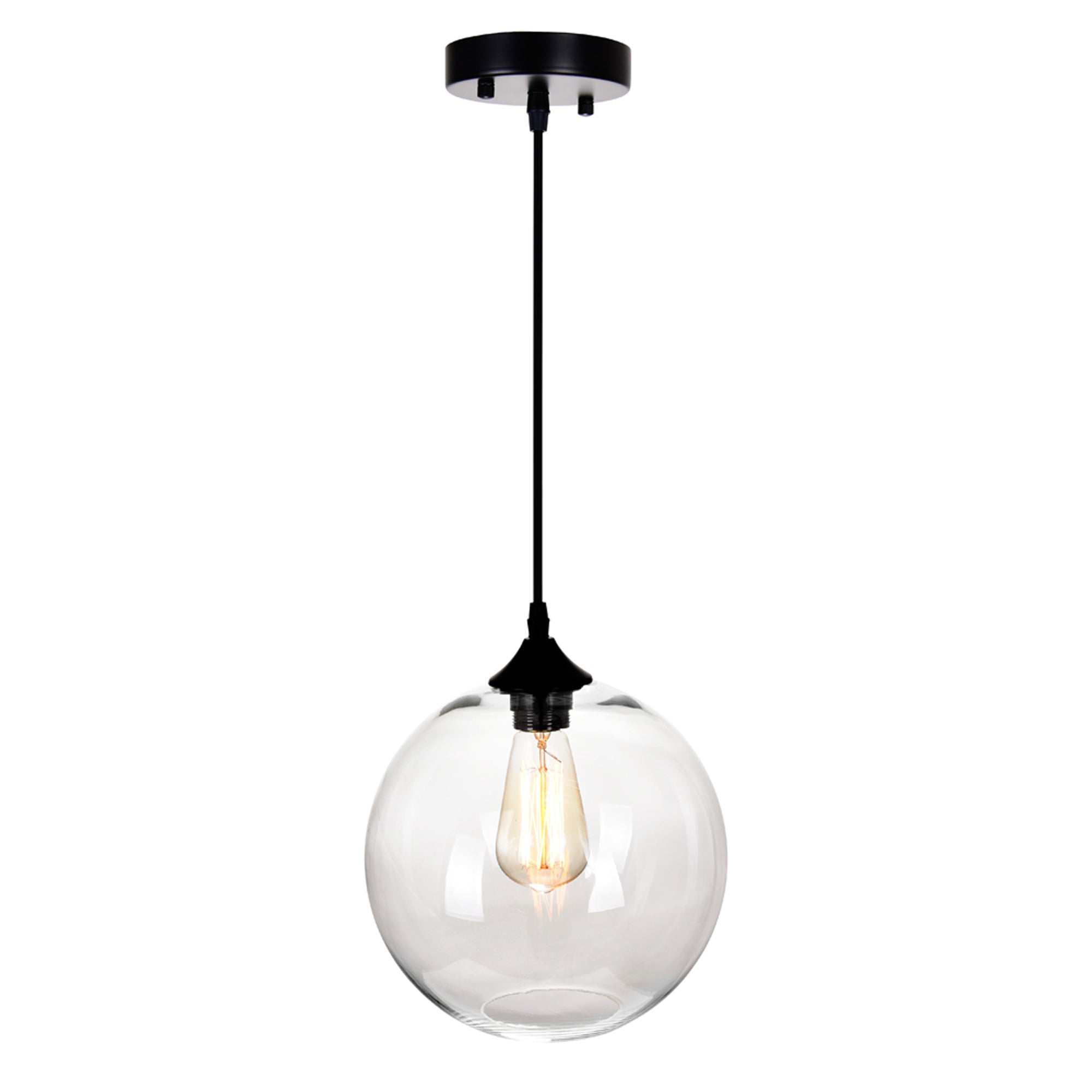 Clear Glass 1 Light 10 Inch Mini Pendant