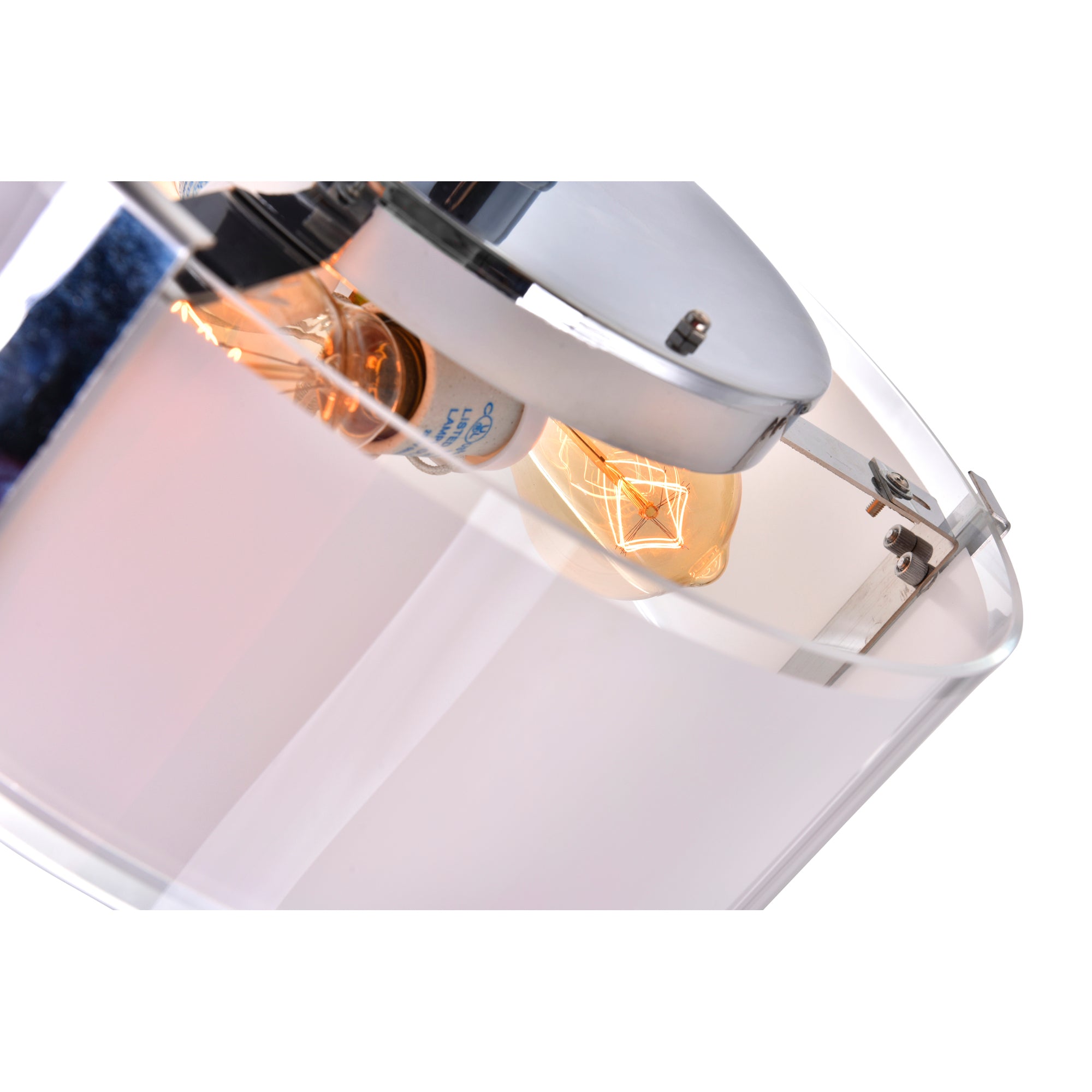Lucie 4 Light 17in Chrome Flush Mount Round Drum Shade