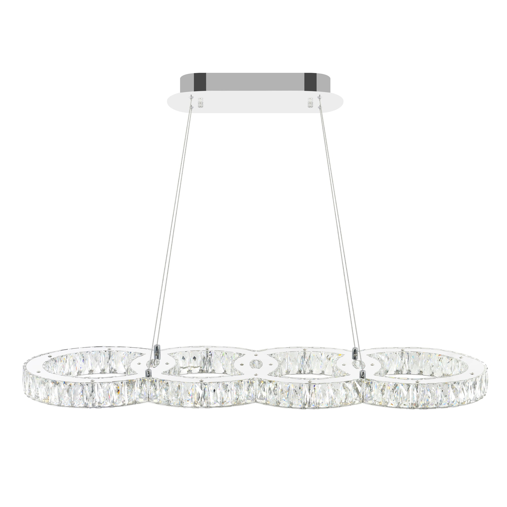 Milan LED Chrome Chandelier