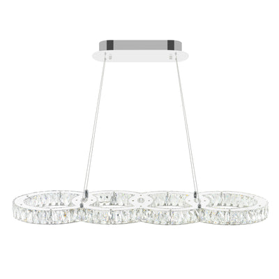 Milan LED Chrome Chandelier