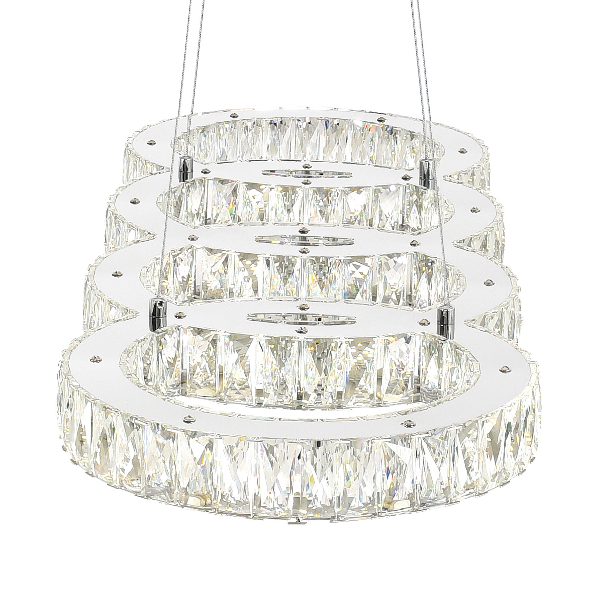 Milan LED Chrome Chandelier