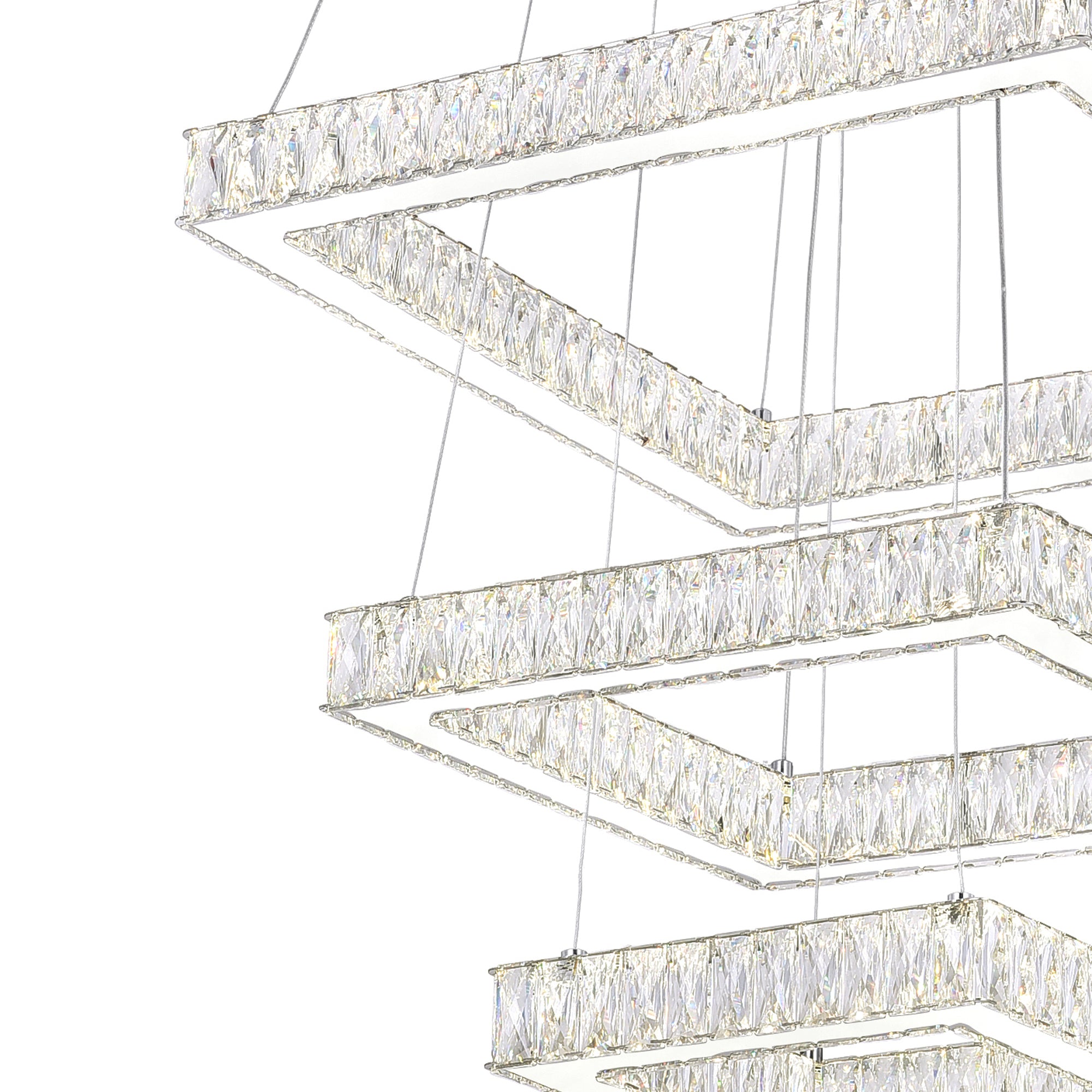 Florence Chandeliers 3-Tier Crystal LED