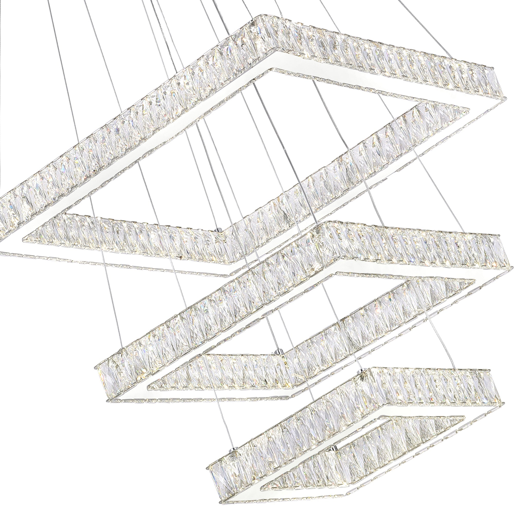 Florence Chandeliers 3-Tier Crystal LED