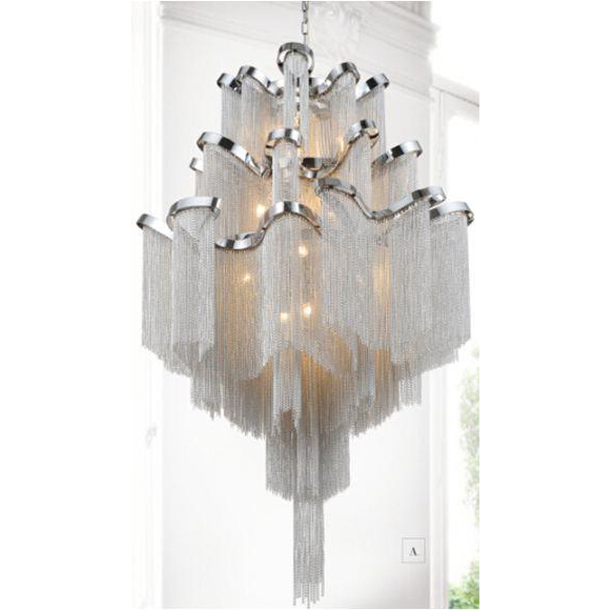 Daisy 17 Light 24 Inch Chrome Chandelier