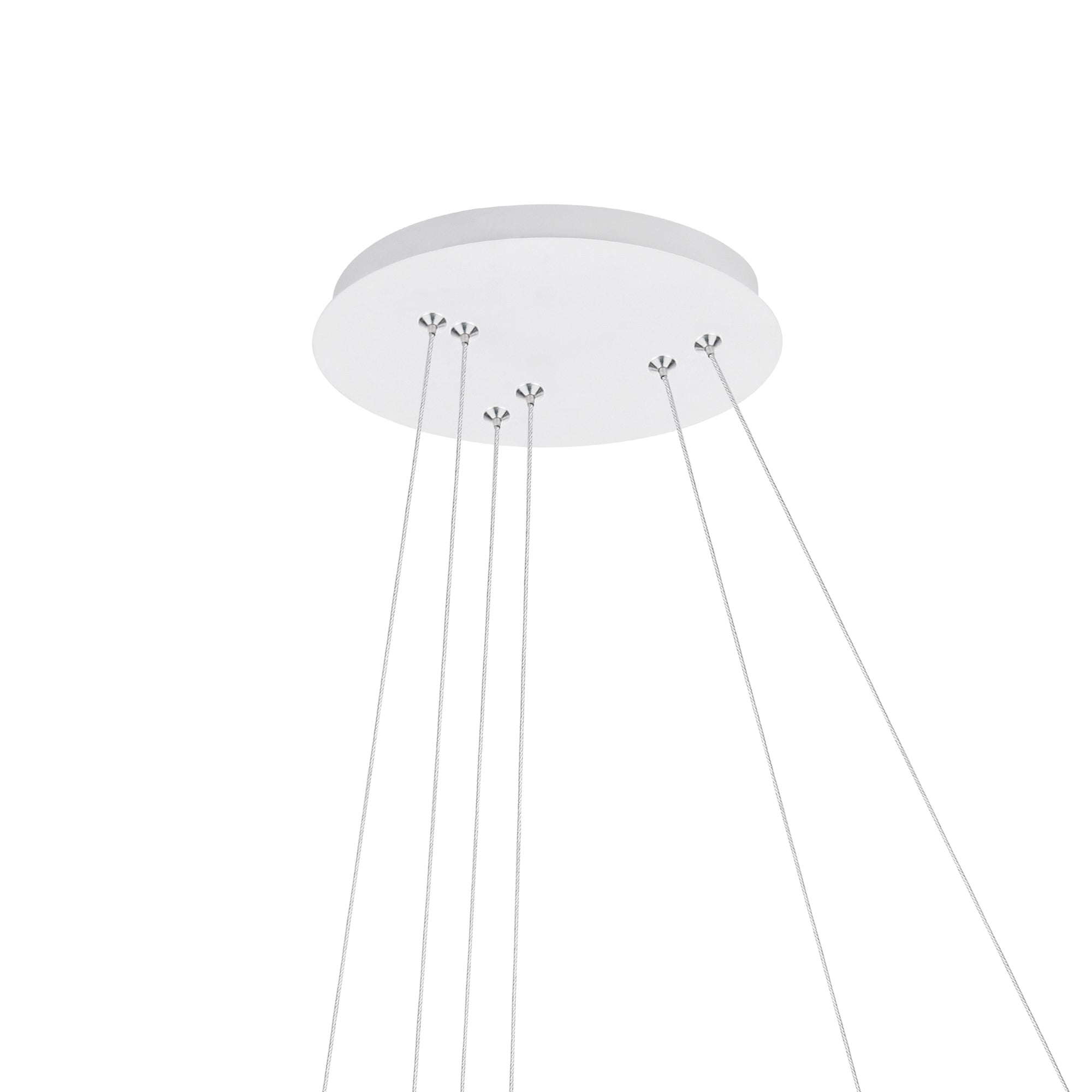 Chalice Chandeliers Two Ring White Finish