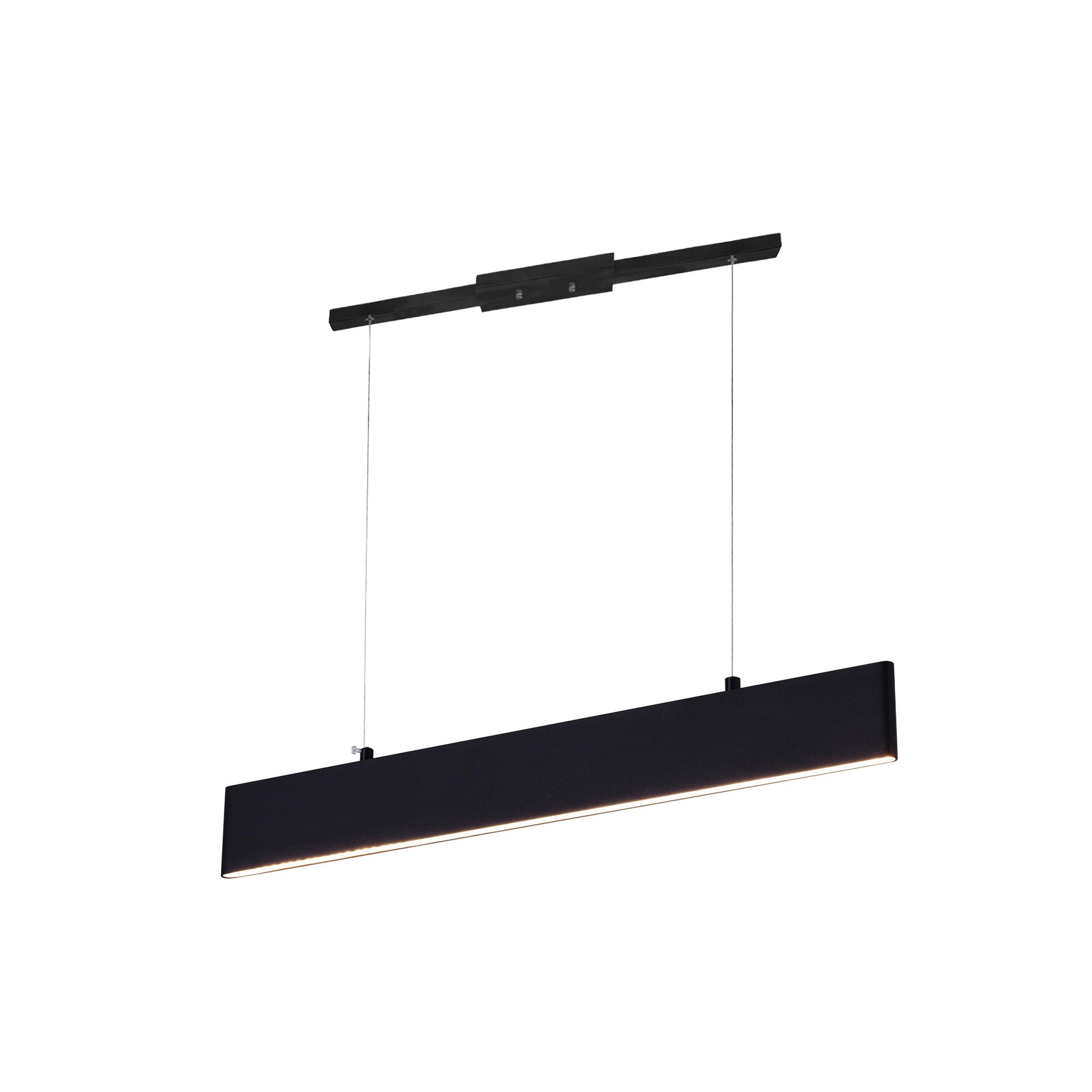 Krista 25 Inch Integrated LED Black Chandelier