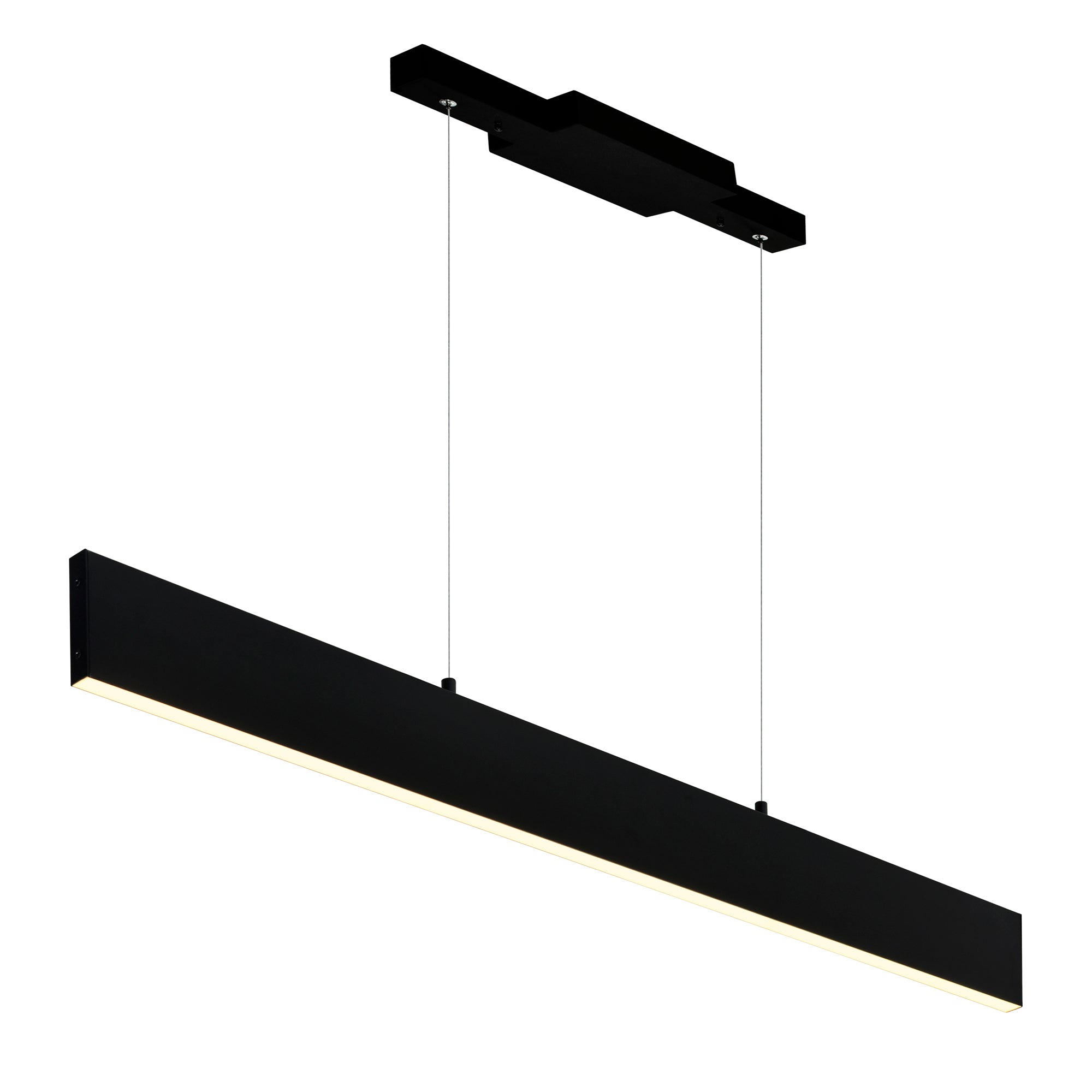 Krista 6 Light 36 Inch Integrated LED Black Chandelier