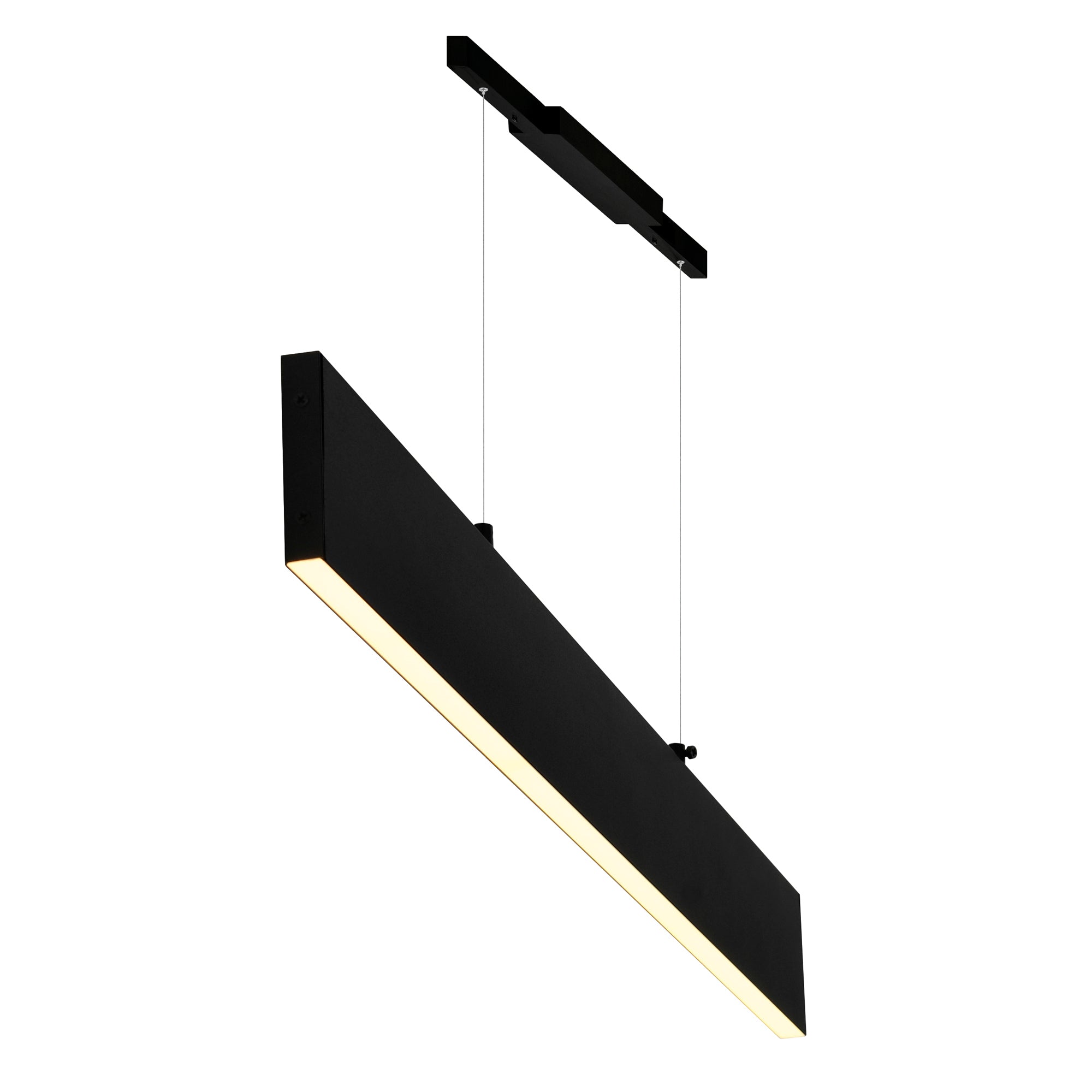 Krista 47in Black Chandelier Integrated LED Fixture