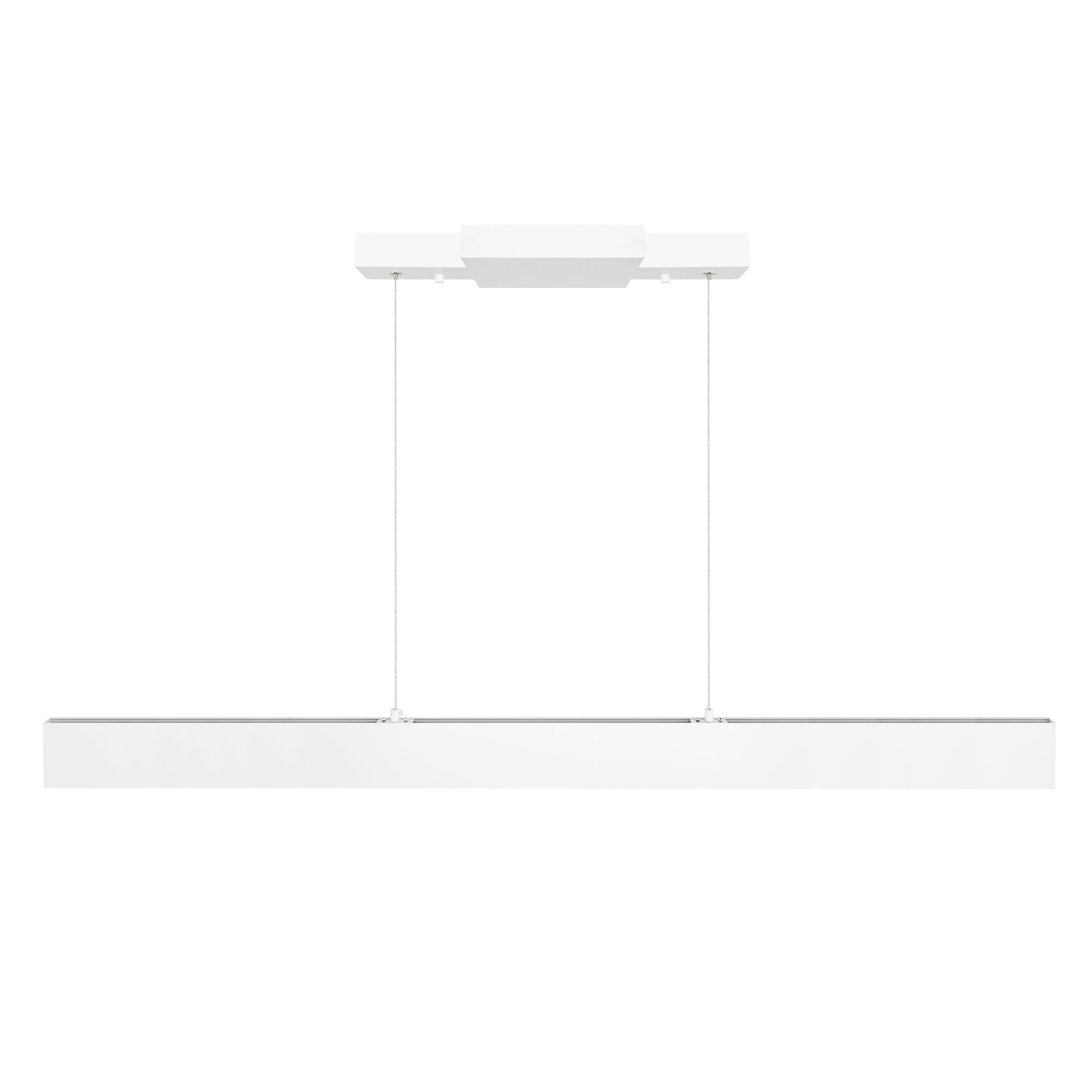 Krista 47in Satin White Chandelier Integrated LED Fixture