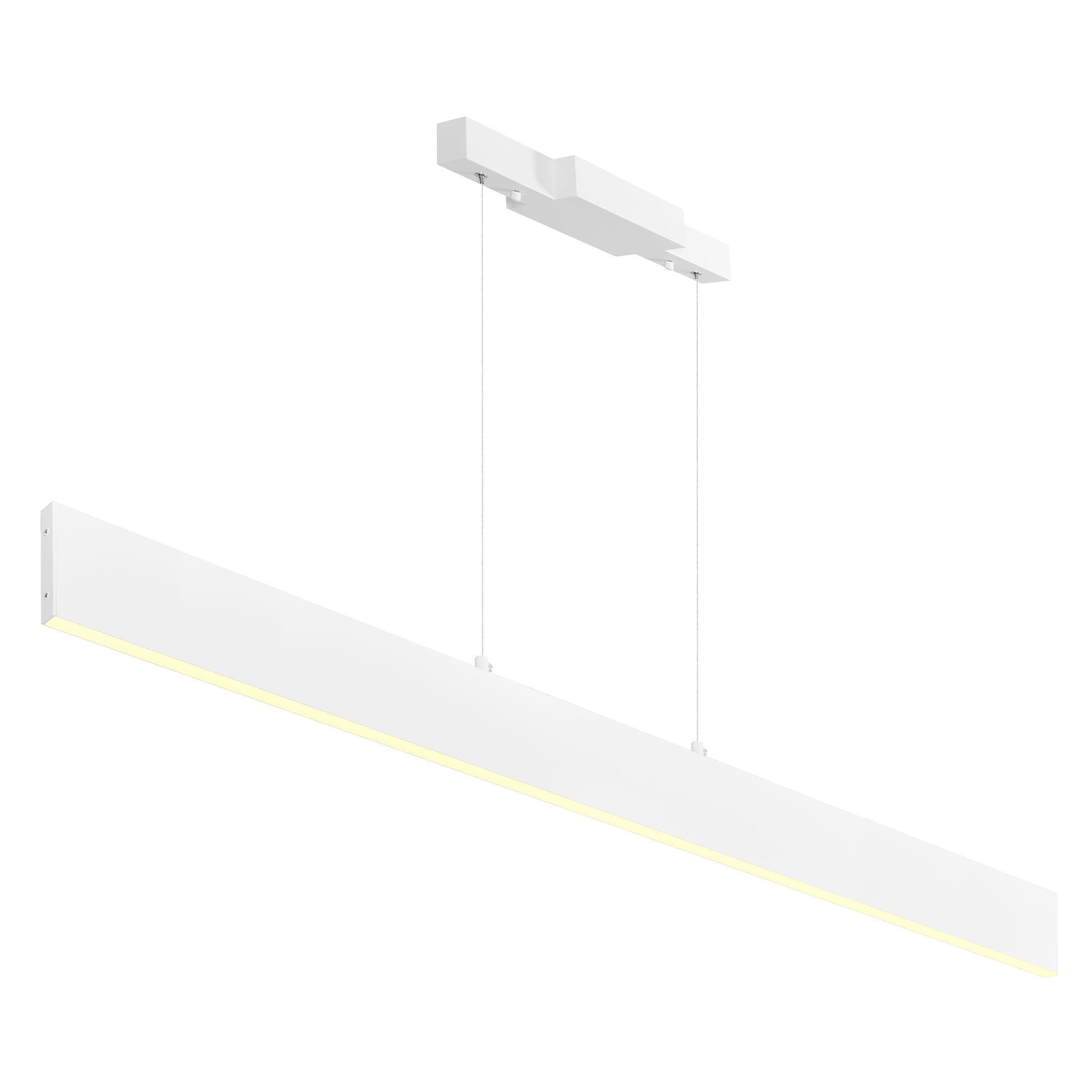 Krista 47in Satin White Chandelier Integrated LED Fixture