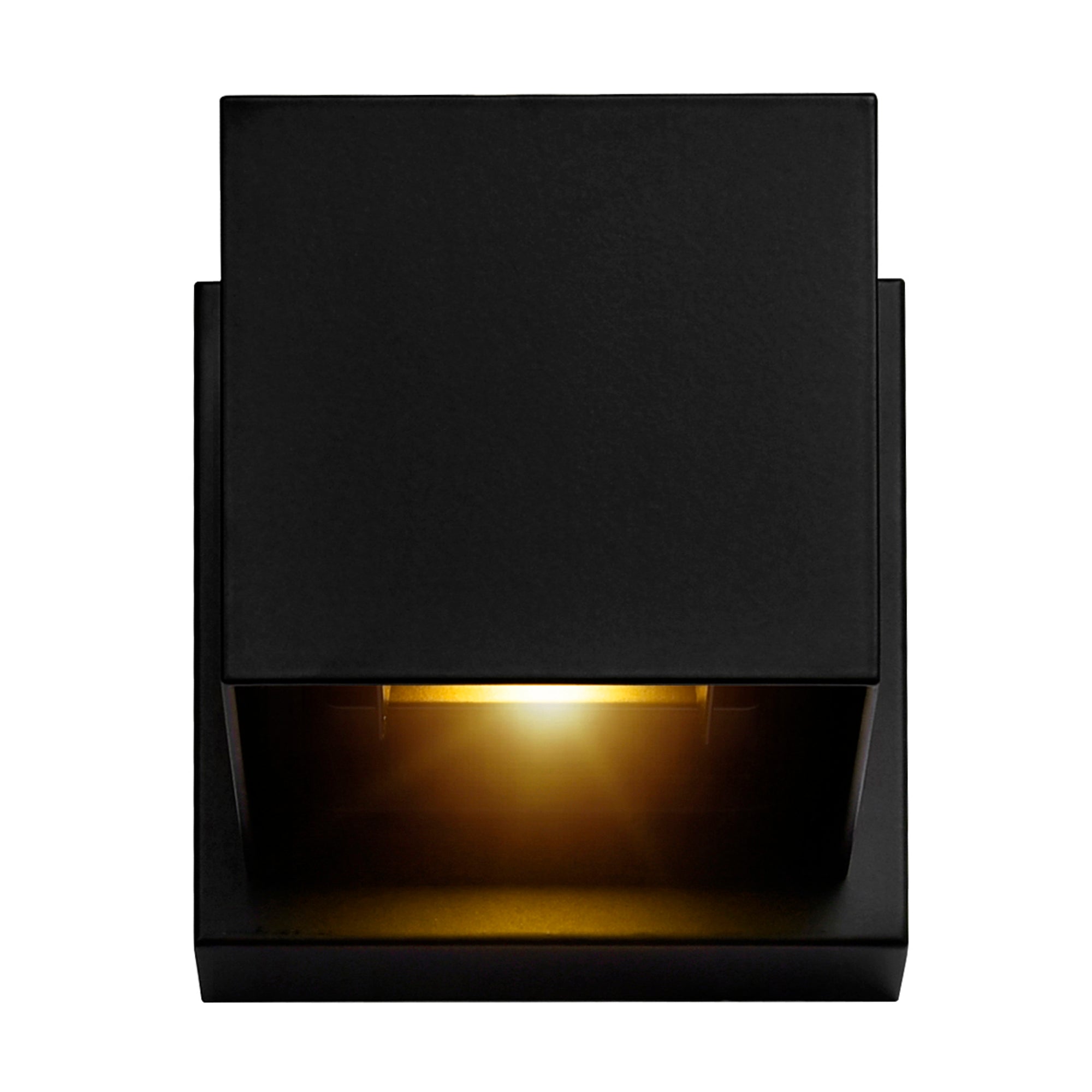 Lilliana Square Black Wall Sconce Integrated LED Fixture