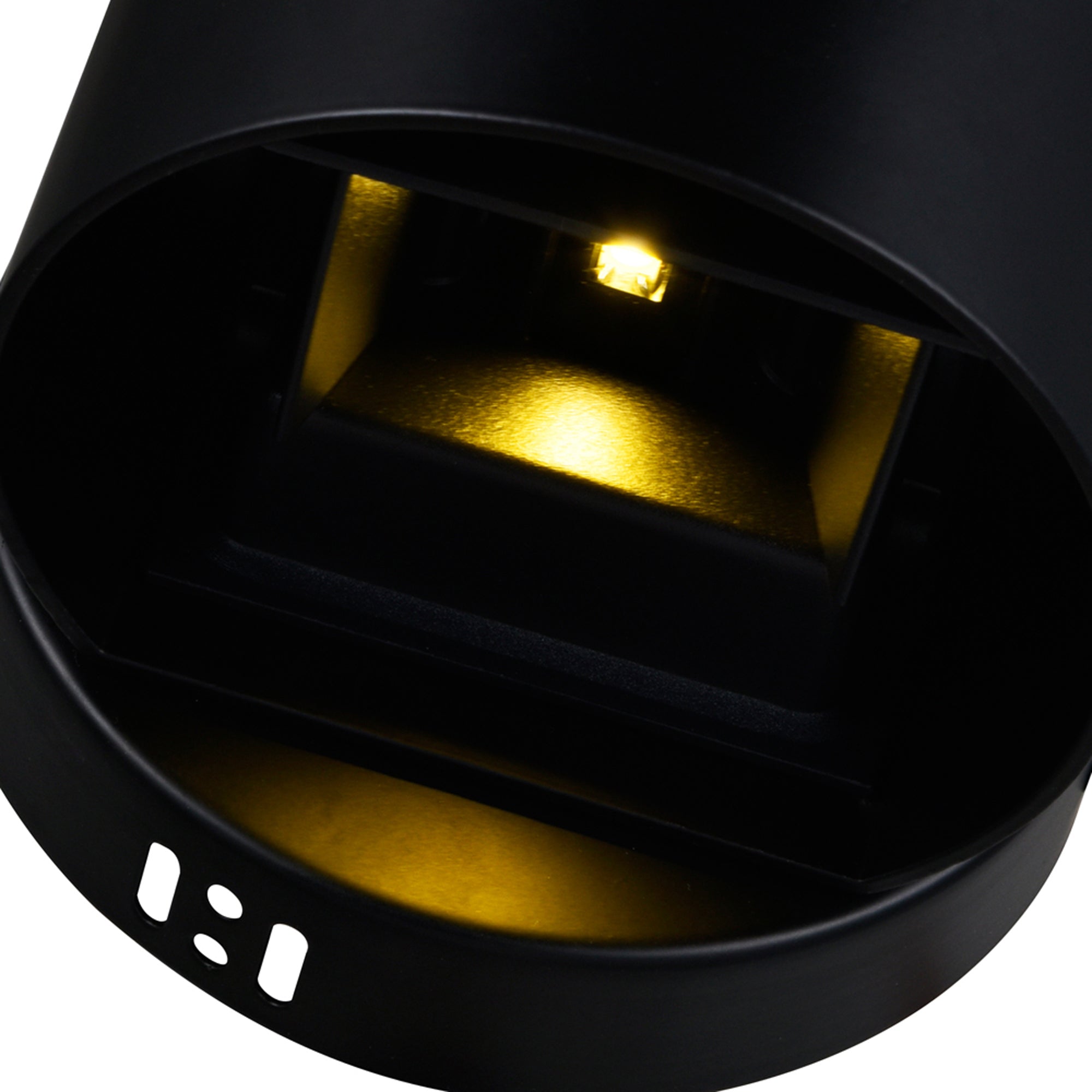 Lilliana Round Black Wall Sconce Integrated LED Fixture