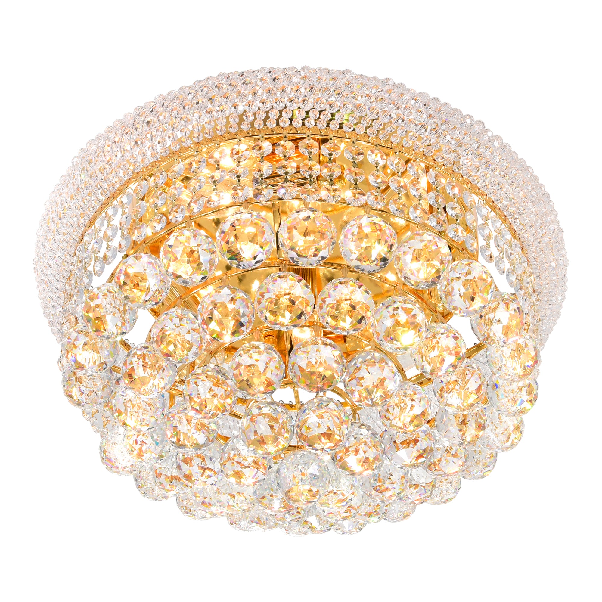 Empire 5 Light Gold Flush Mount Ceiling Fixture