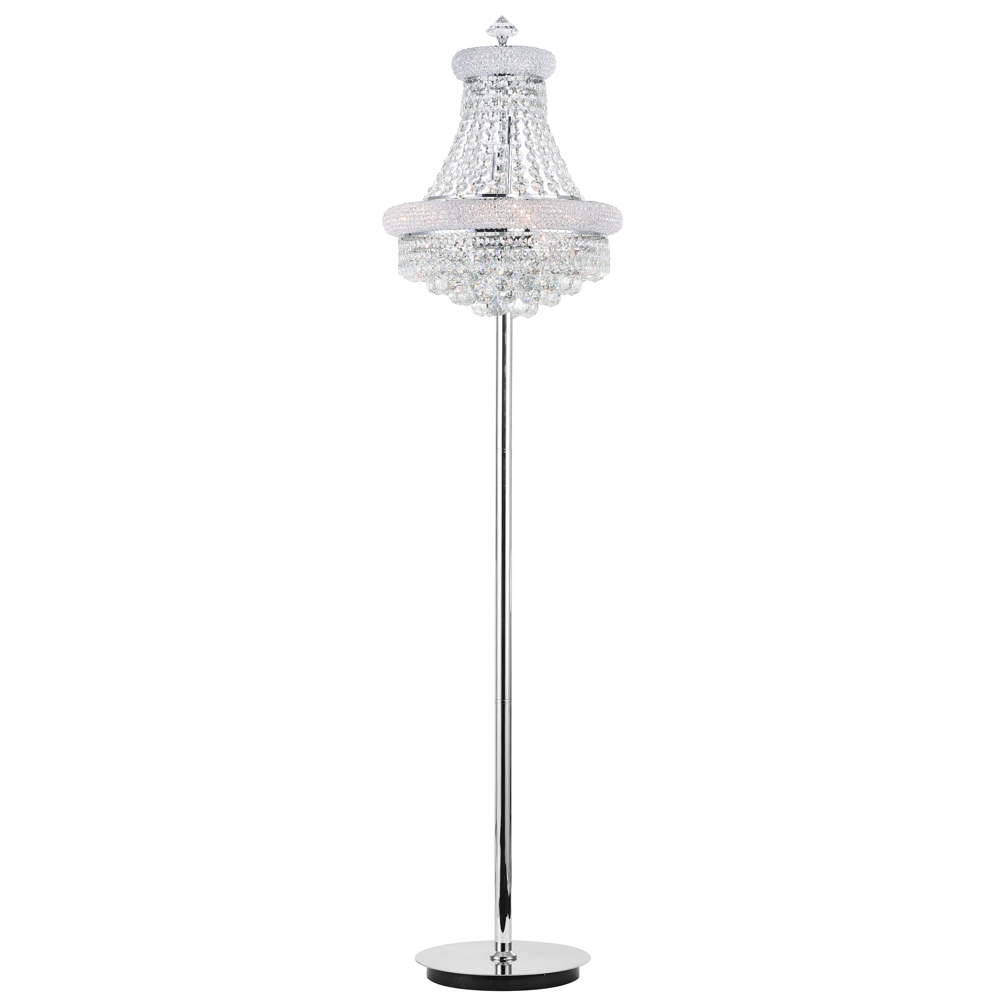 Empire Floor Lamps 8 Light Chrome Finish