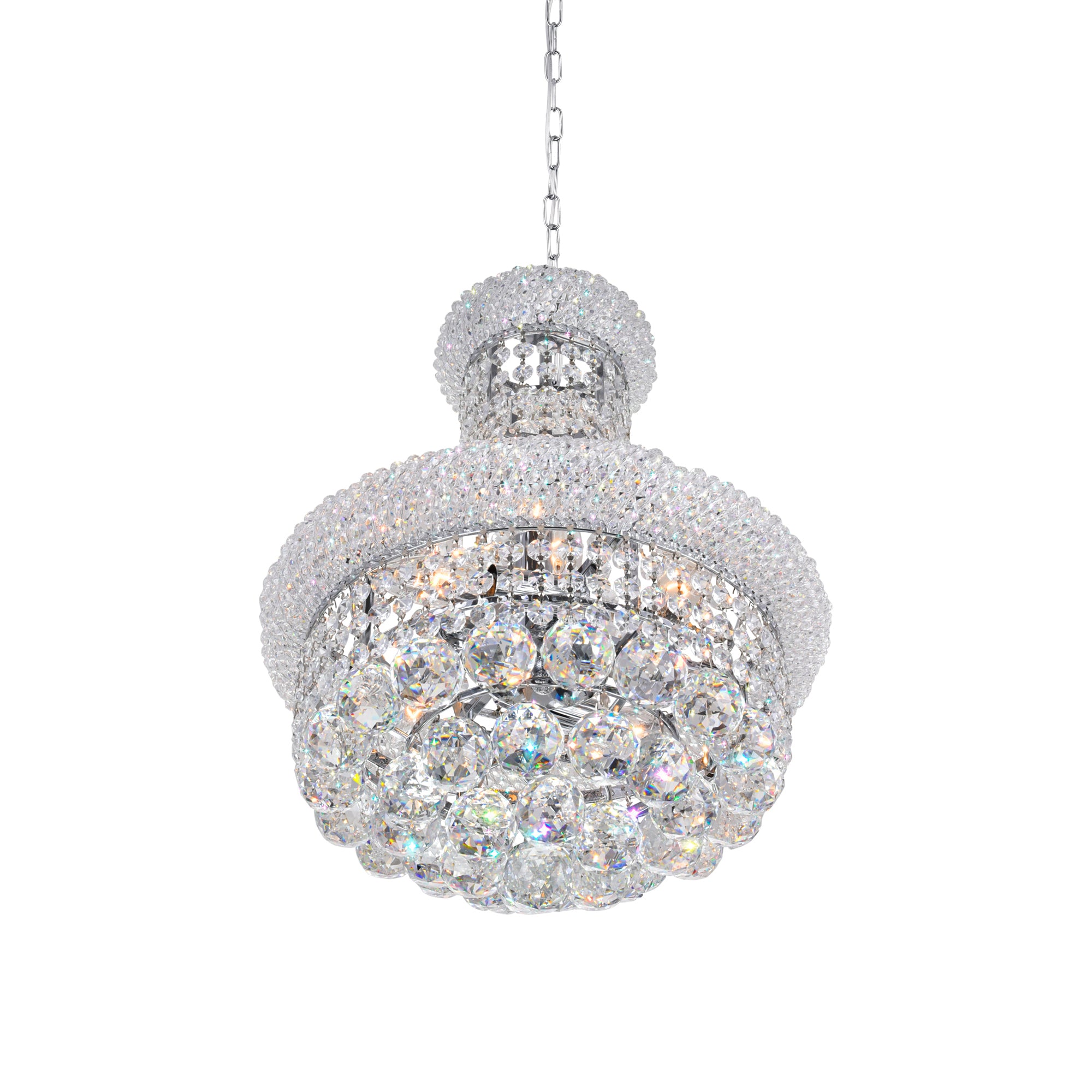 Empire Chandeliers 6 Light Chrome Finish