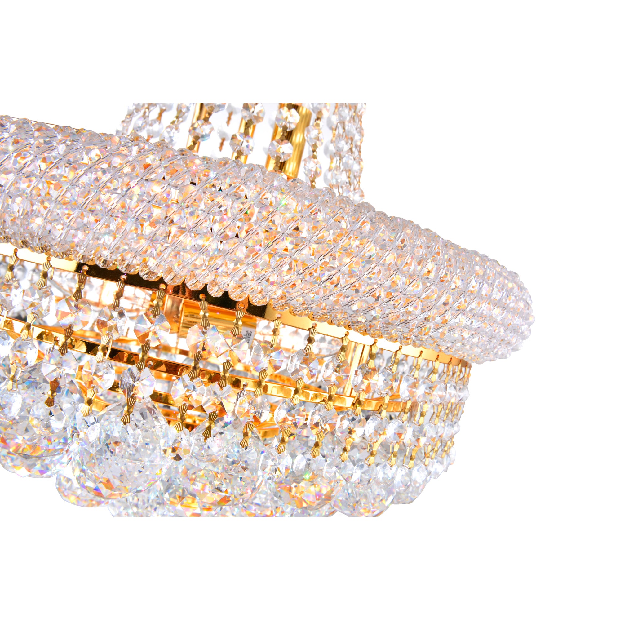 Empire Chandeliers 8 Light Gold Crystal
