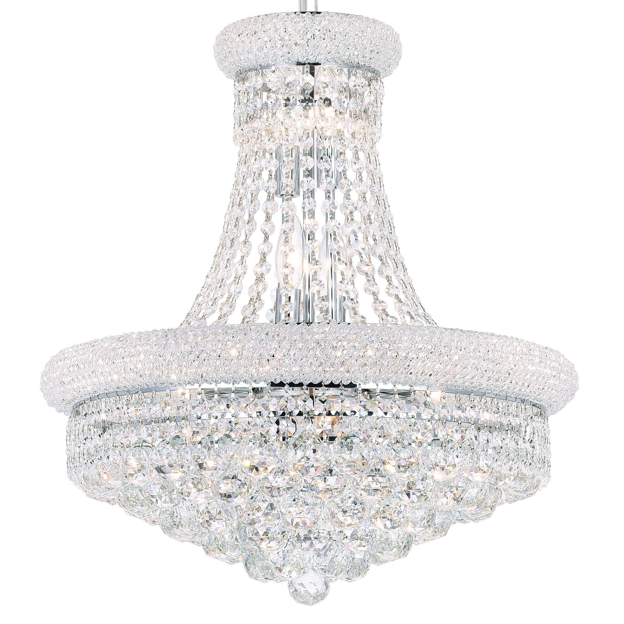 Empire Chandeliers 14 Light Chrome Crystals