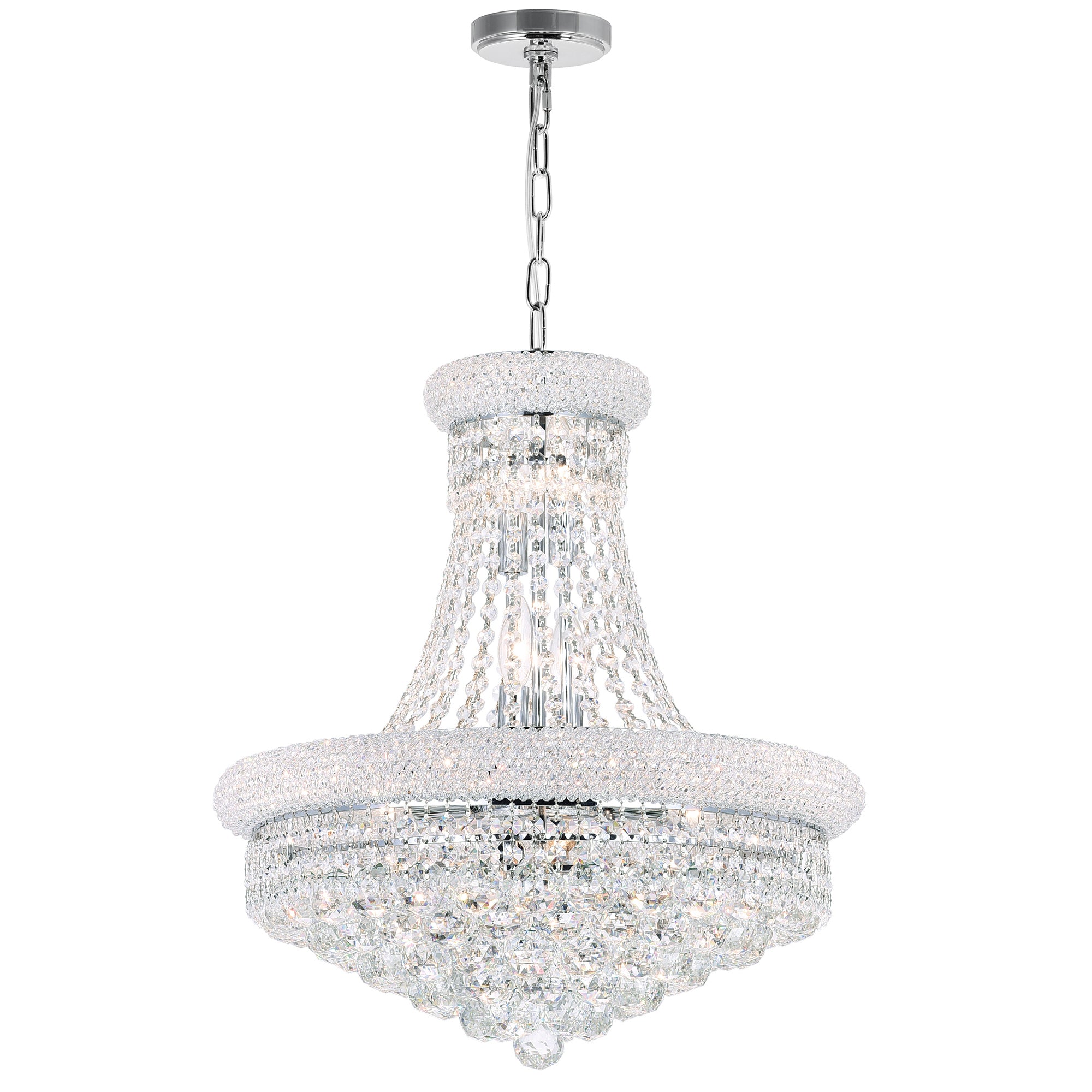 Empire Chandeliers 14 Light Chrome Crystals