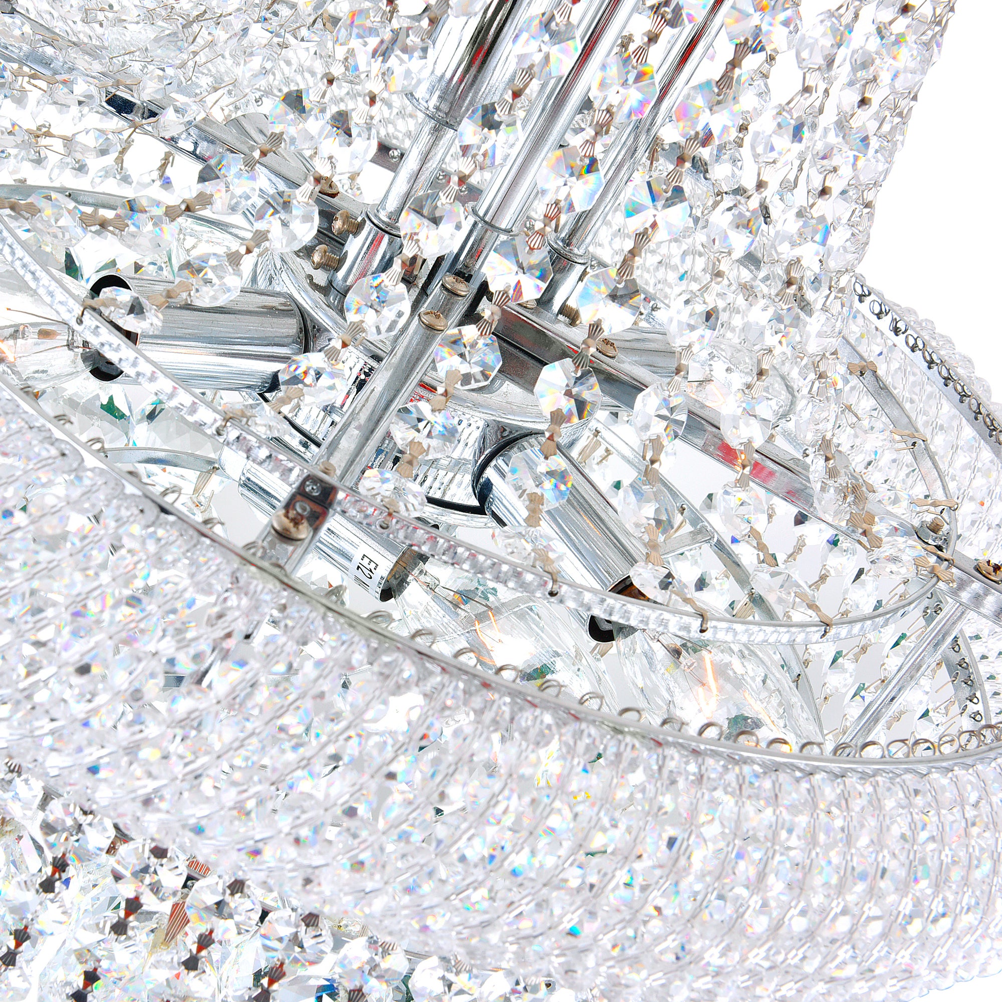 Empire Chandeliers 17 Light Chrome Crystal