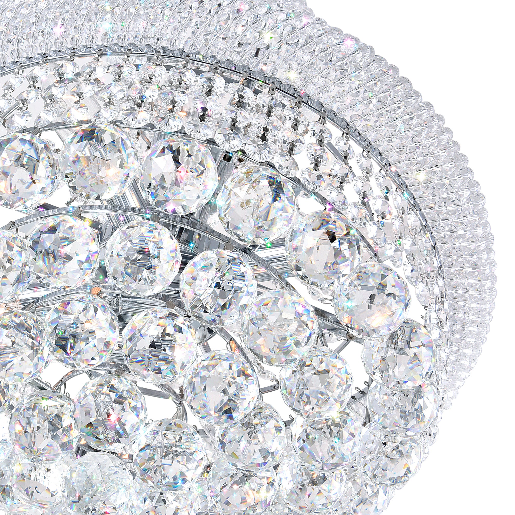 Empire Chandeliers 17 Light Chrome Crystal