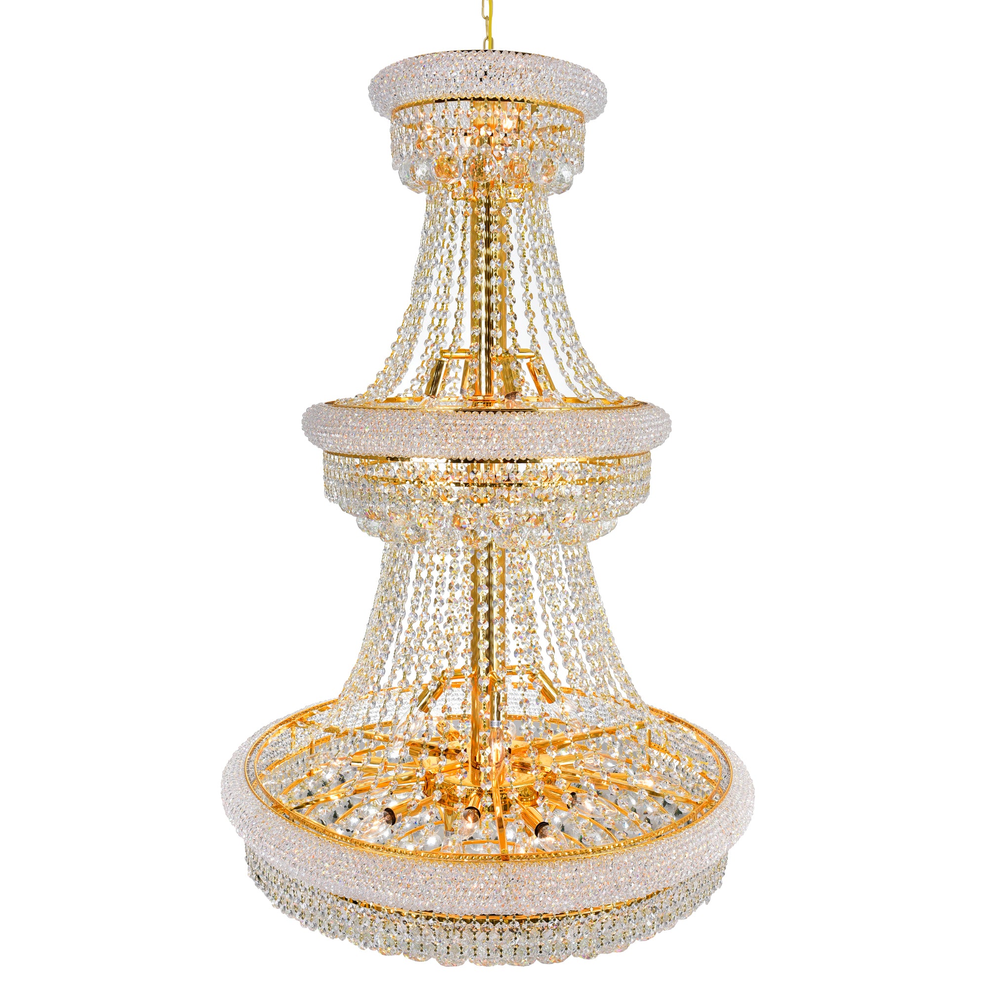 Empire Chandeliers 32 Light Gold Finish