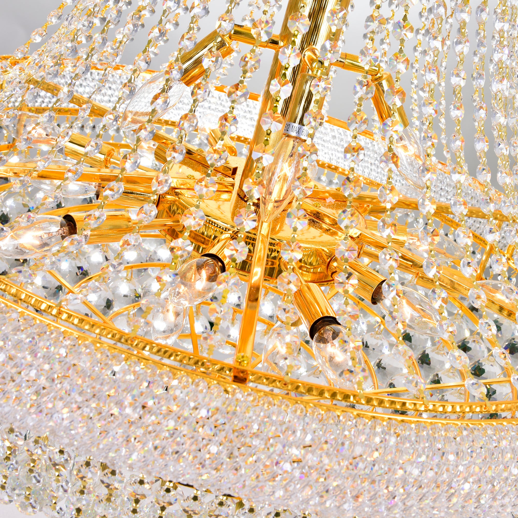 Empire Chandeliers 32 Light Gold Finish
