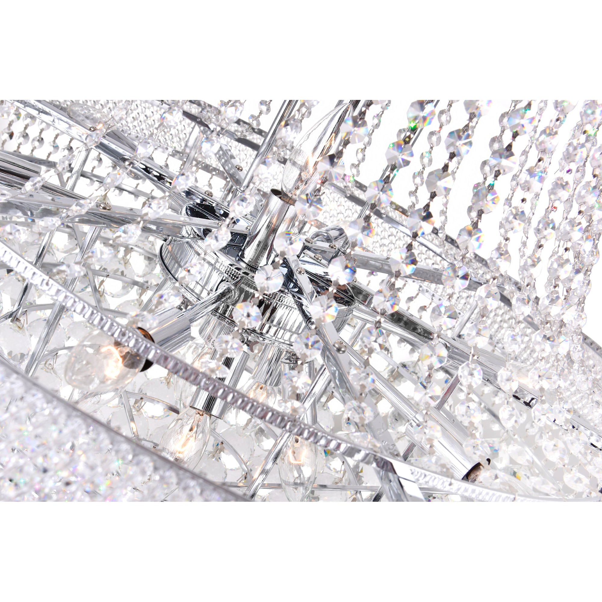 Empire Chandeliers 19 Light Chrome Crystal