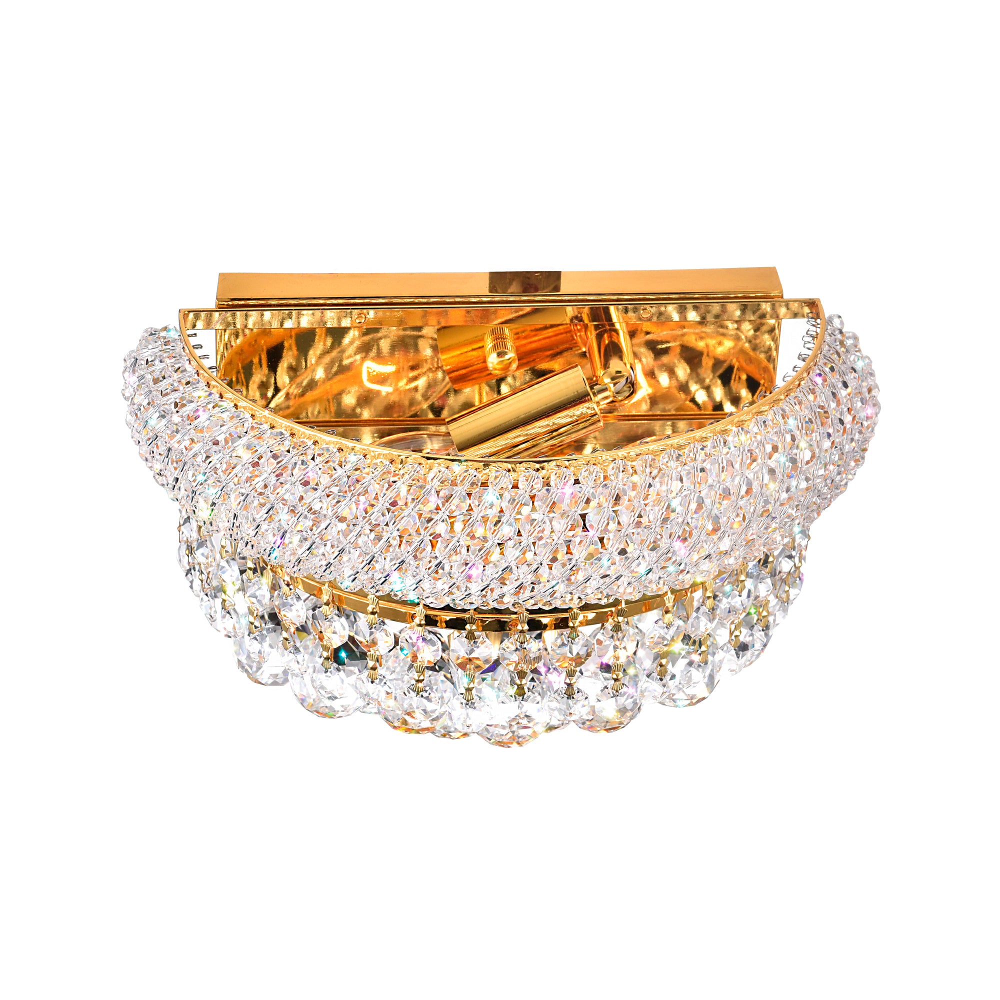 Empire Wall Lights 2 Gold 12 inch Sconce