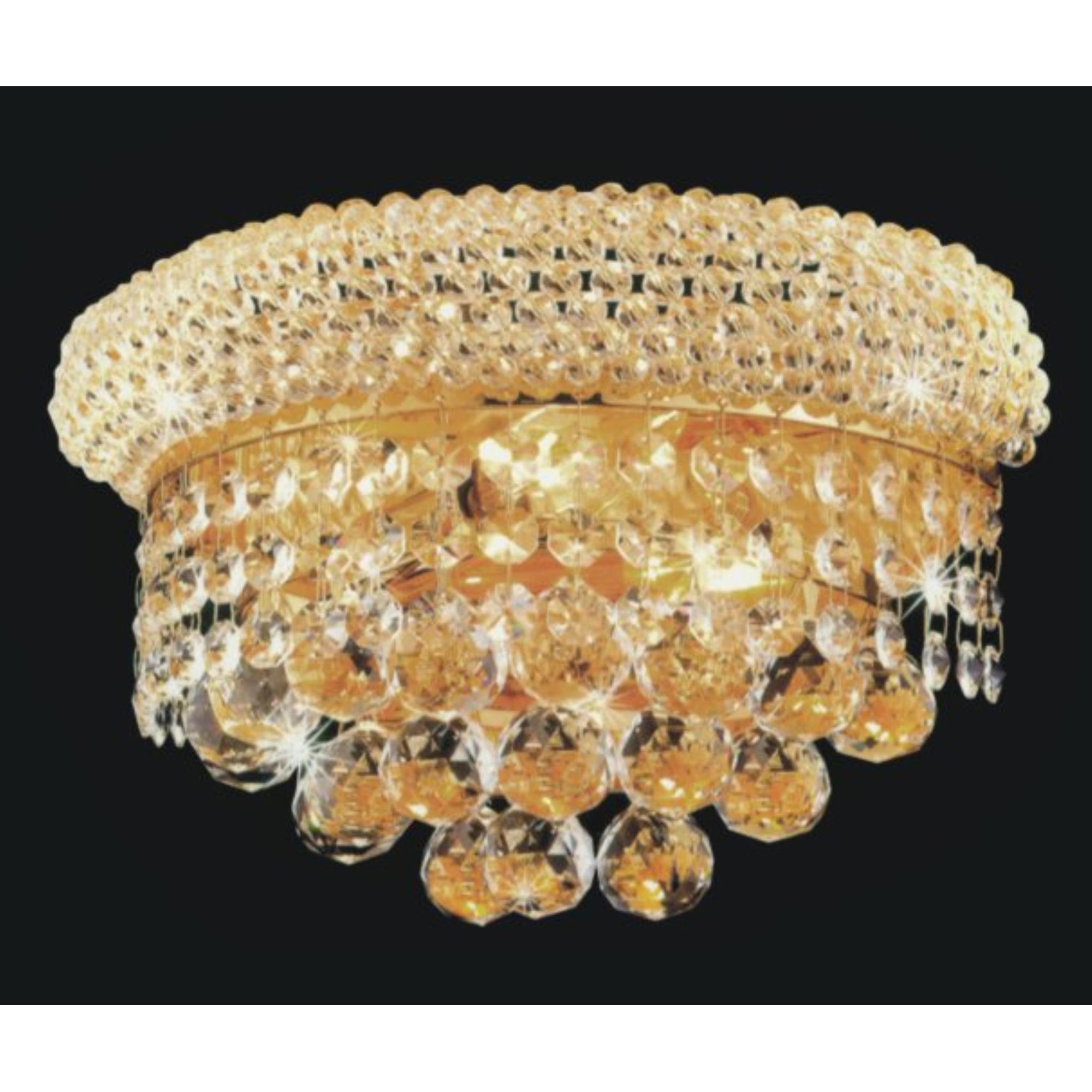 Empire Wall Lights 2 Gold 12 inch Sconce
