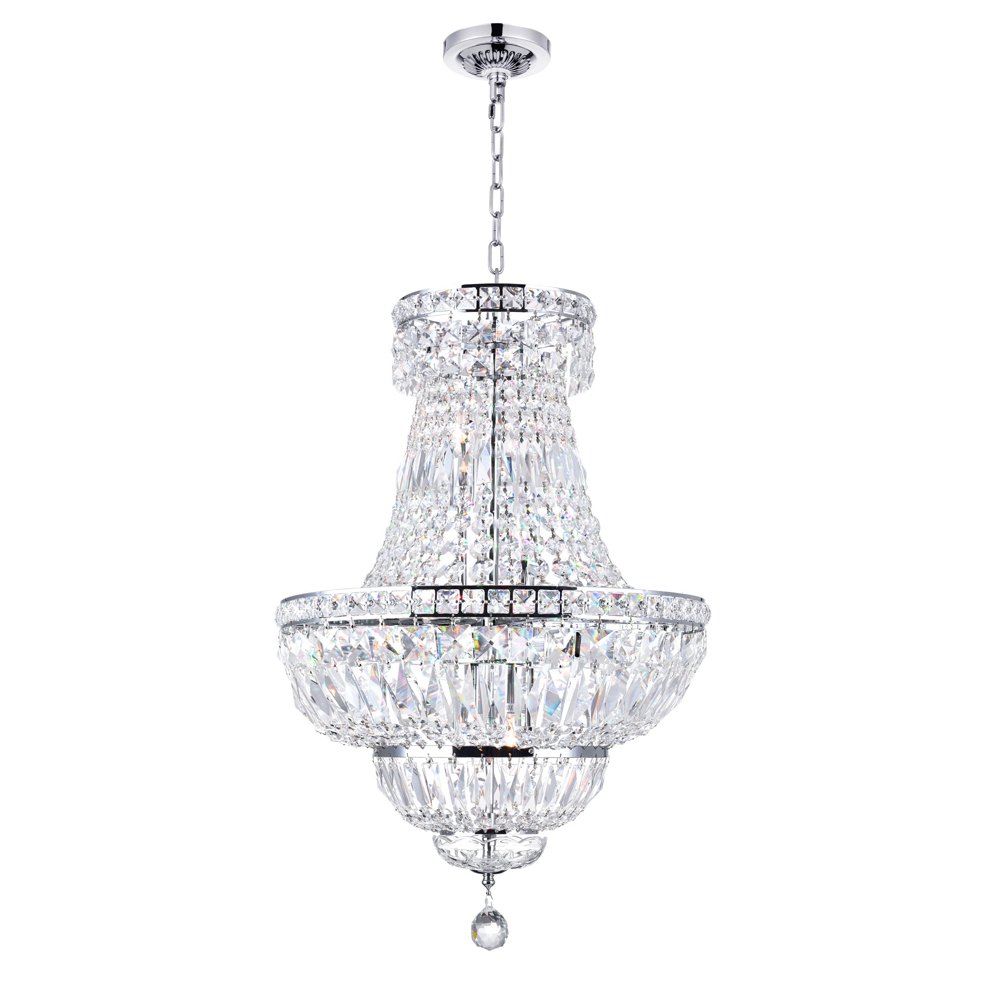 Stefania Chandeliers 8 Light Chrome