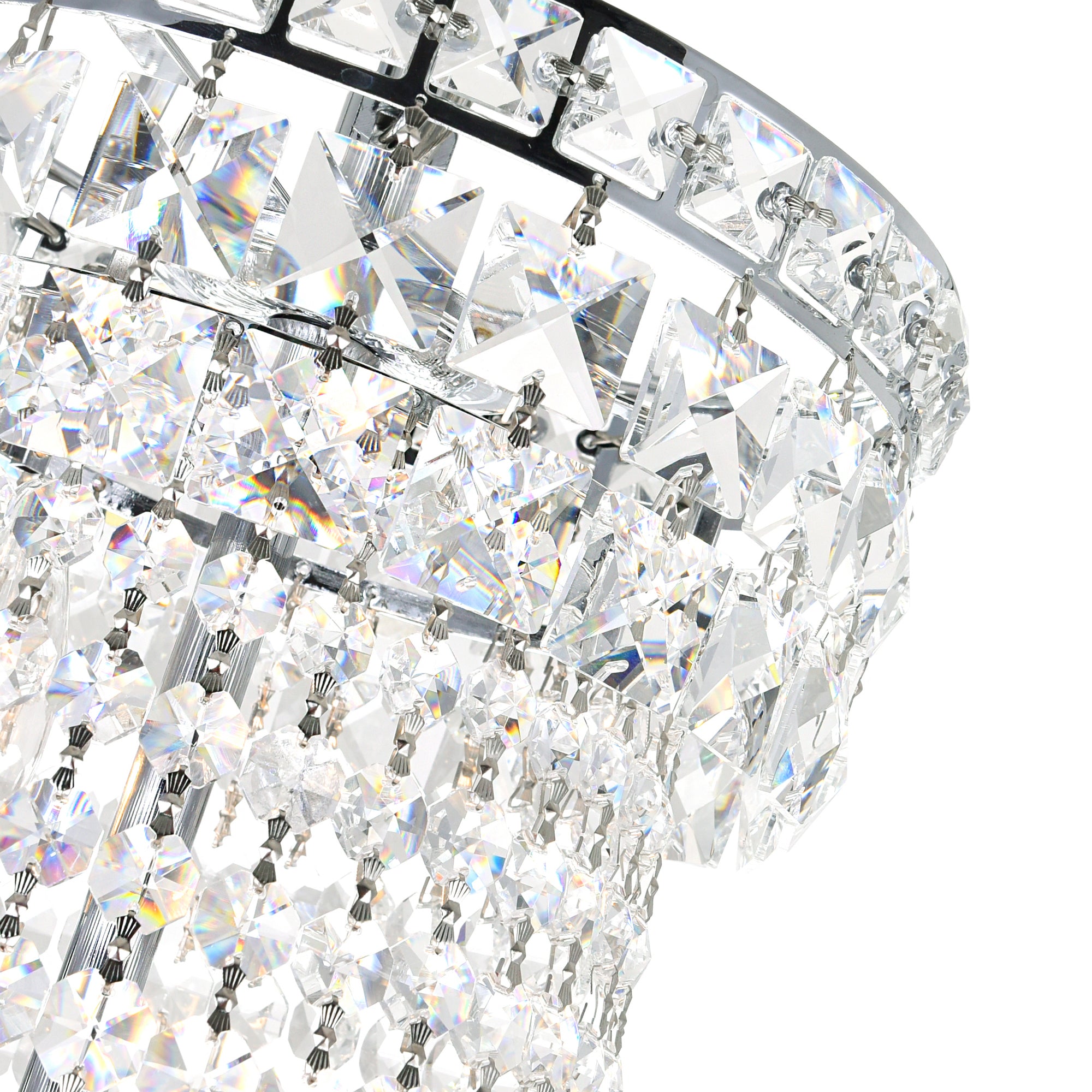 Stefania Chandeliers 20 Lights Chrome