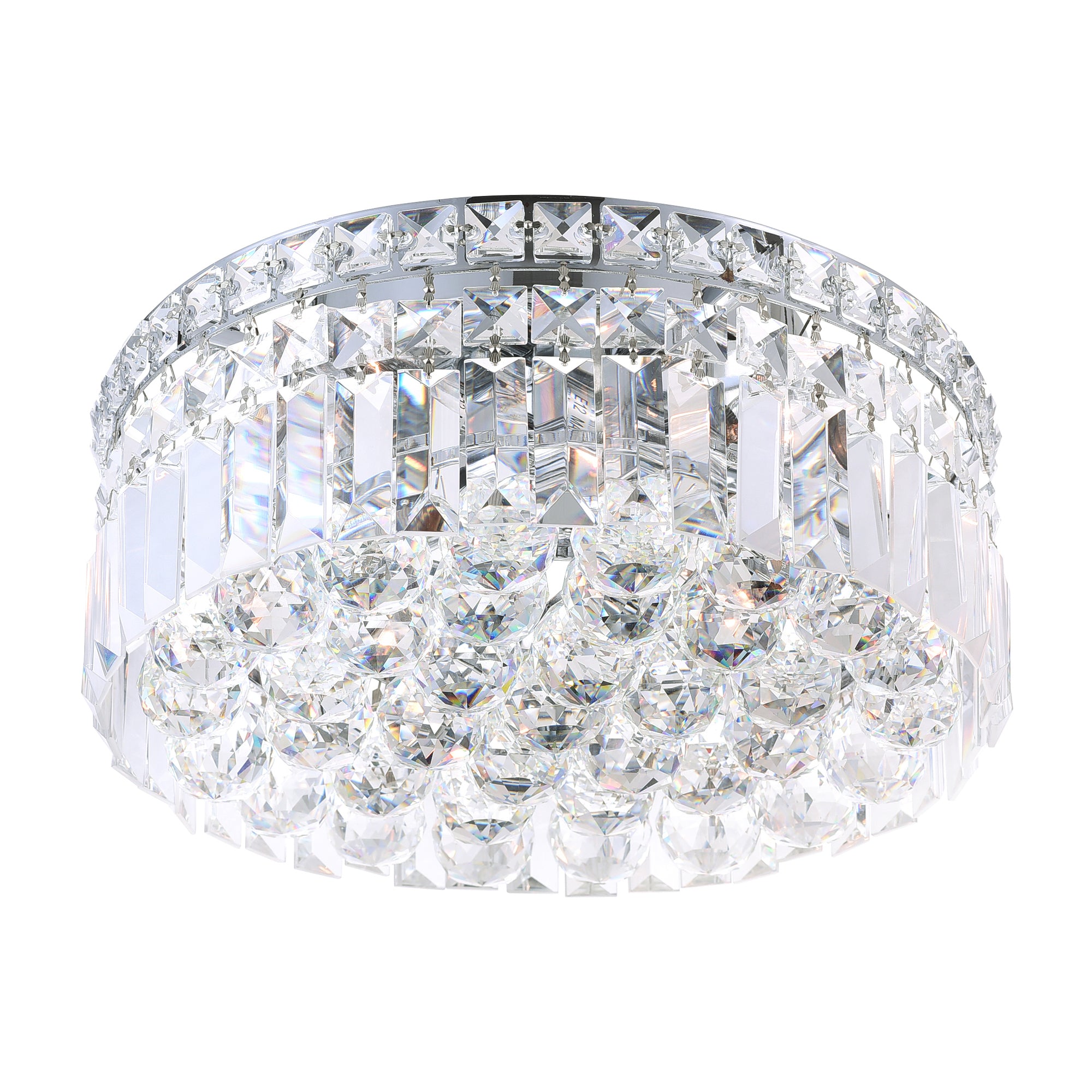 Colosseum Flush Mounts 4 Light Chrome
