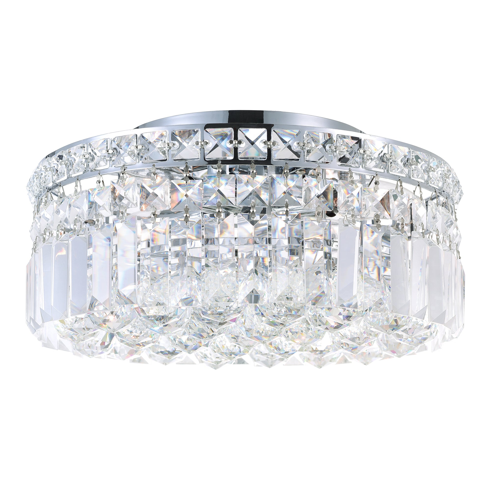 Colosseum Flush Mounts 4 Light Chrome