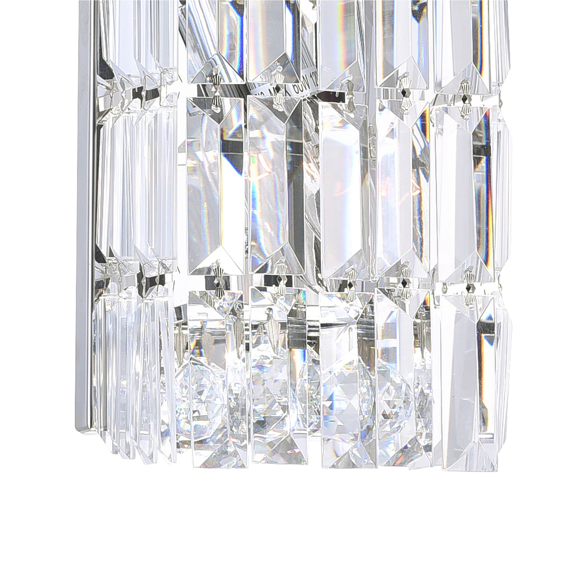 Colosseum 2 Light Bathroom Sconce with Crystal Accents