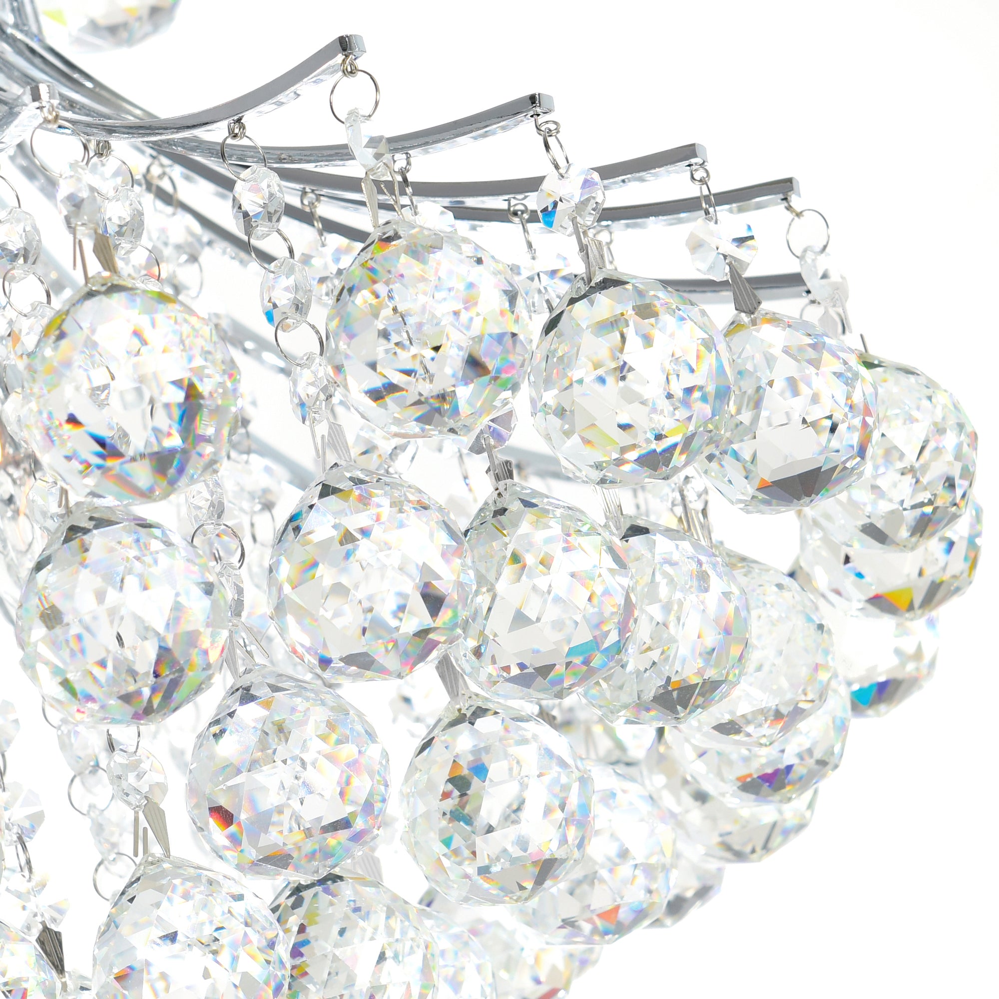 Princess Chandeliers 8 Light Chrome Crystal