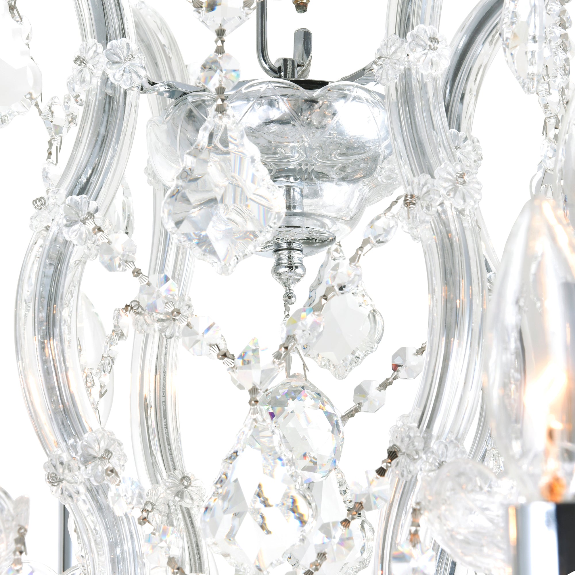Maria Chandeliers 13 Light Chrome Crystal