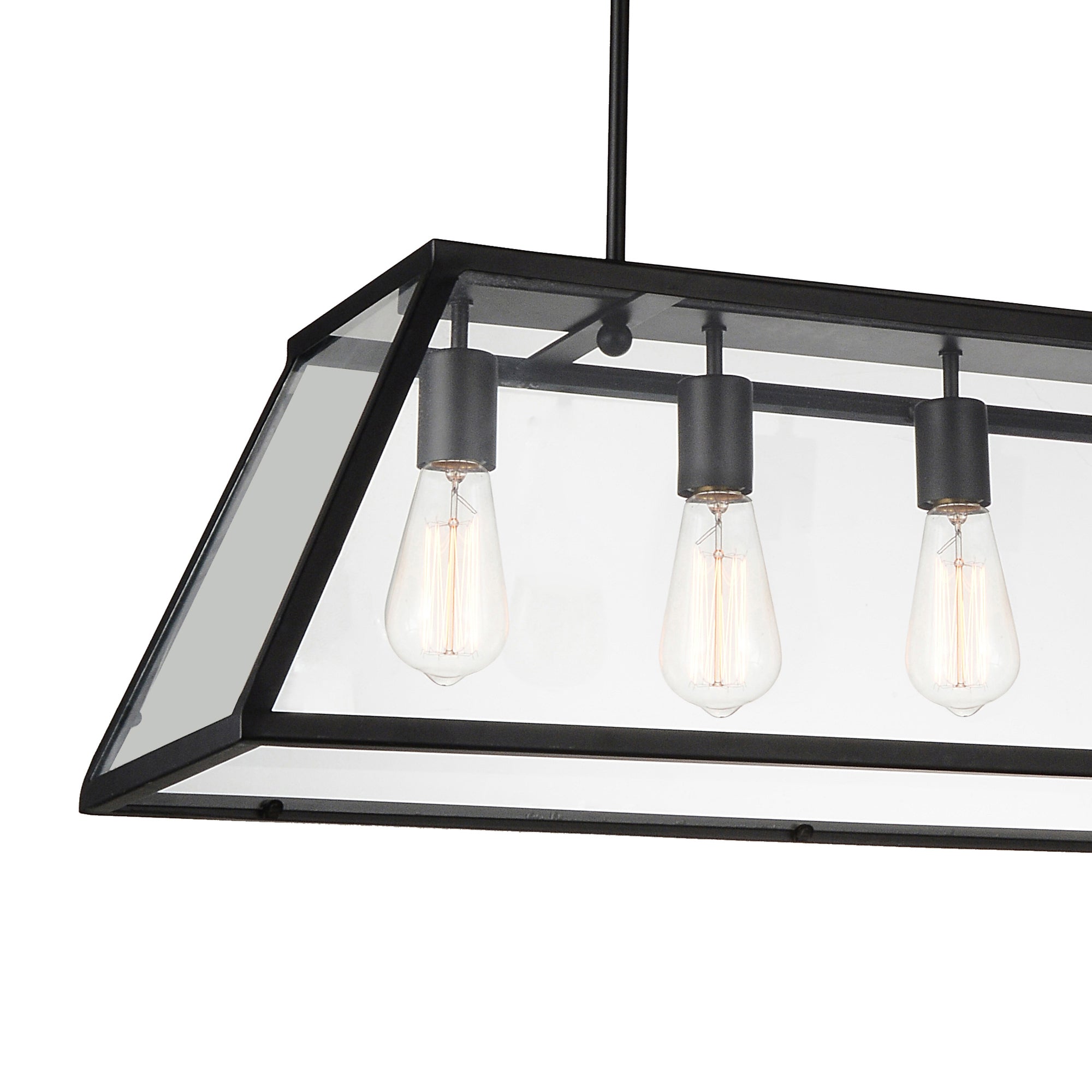 Alyson 6 Light Black Chandelier