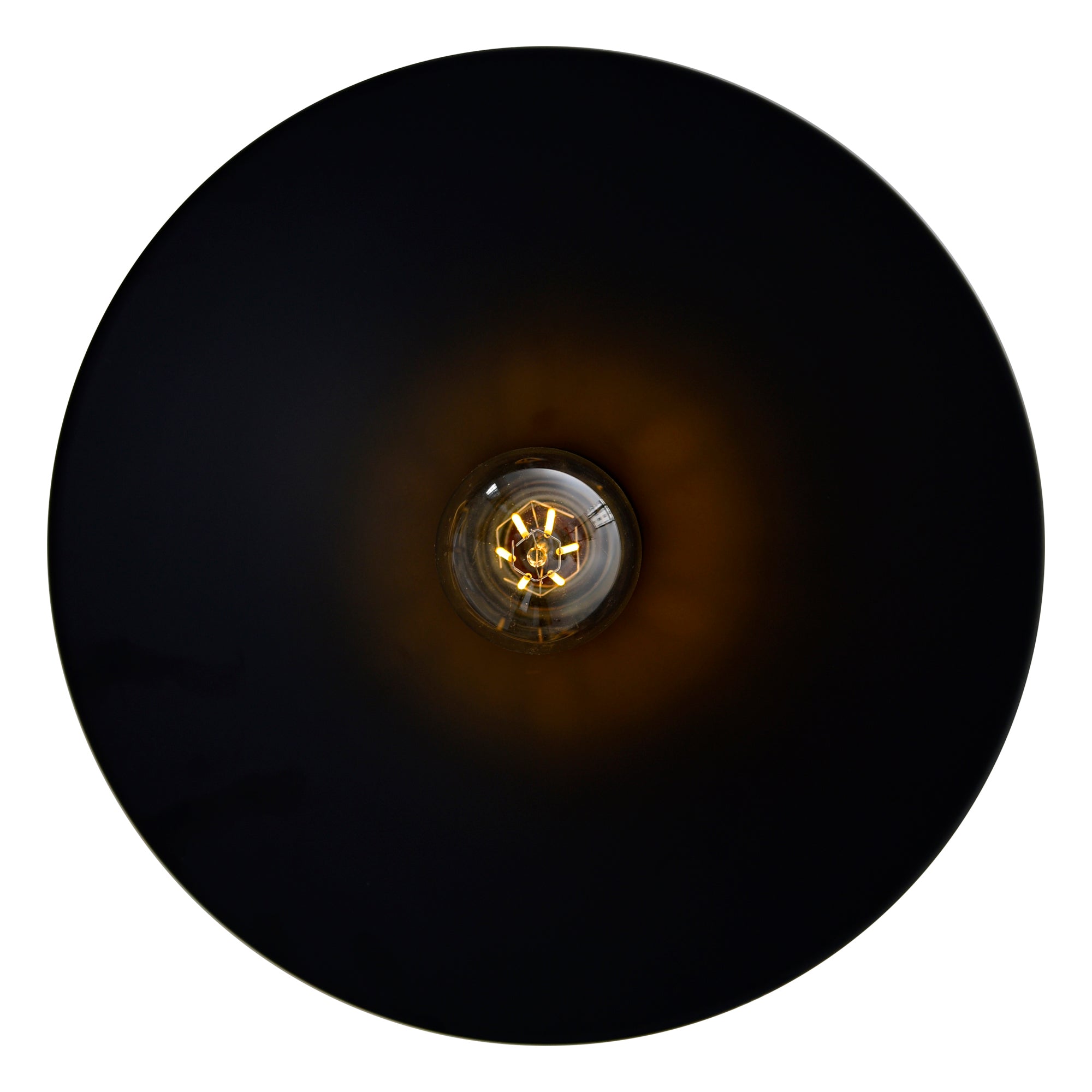 Brave 1 Light Black Flush Mount