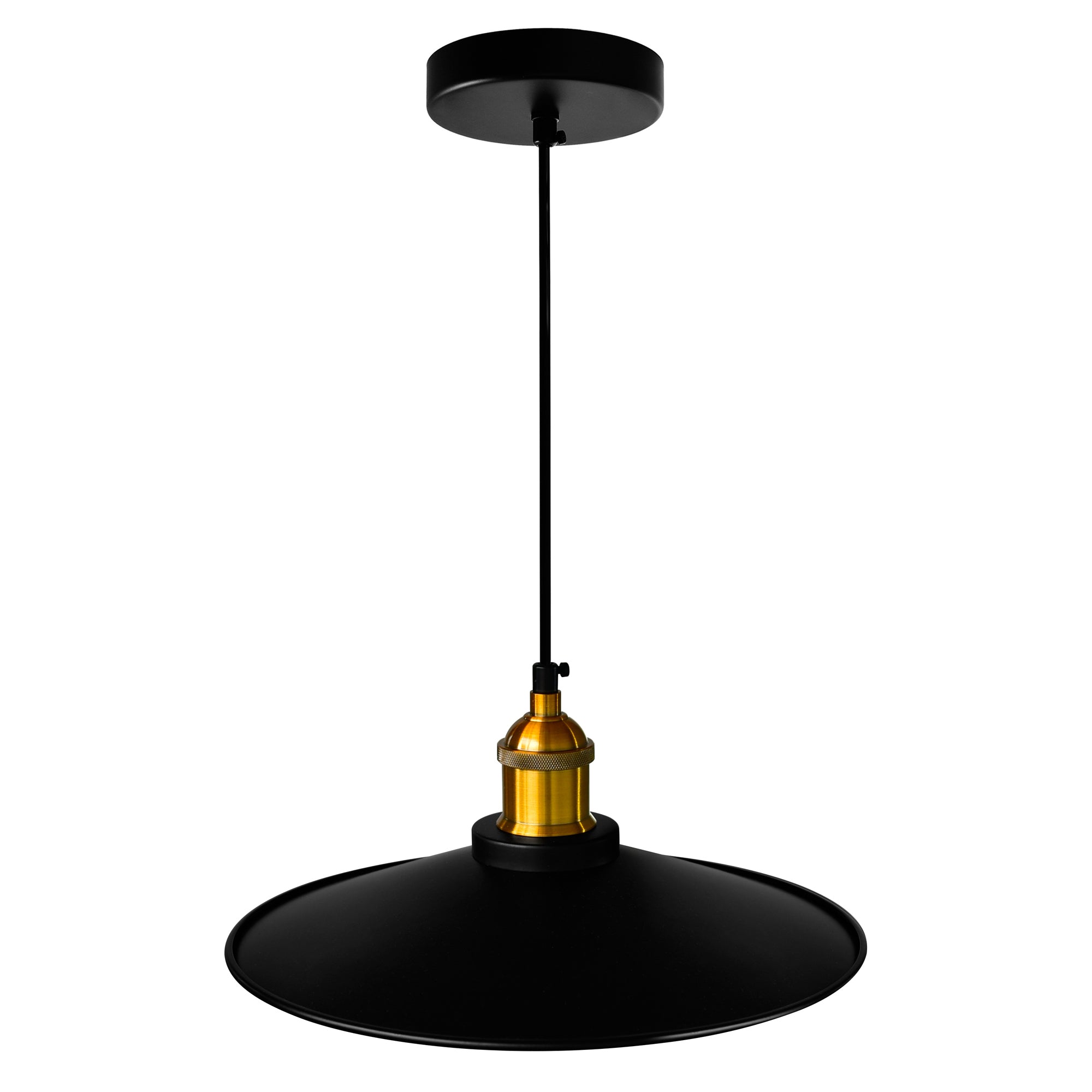 Brave 1 Light 13in Black Mini Pendant